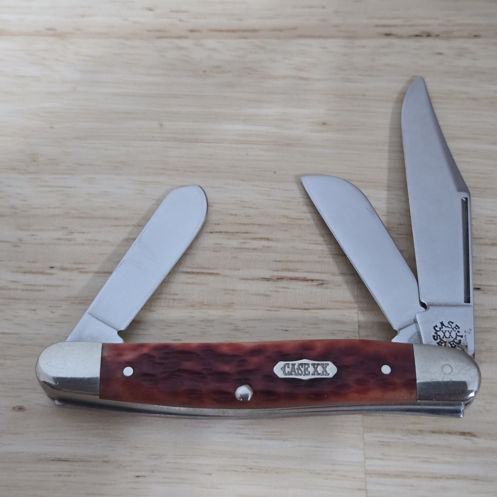 Vintage 1998 Case XX Select Stockman (6347 SS) Red Bone 