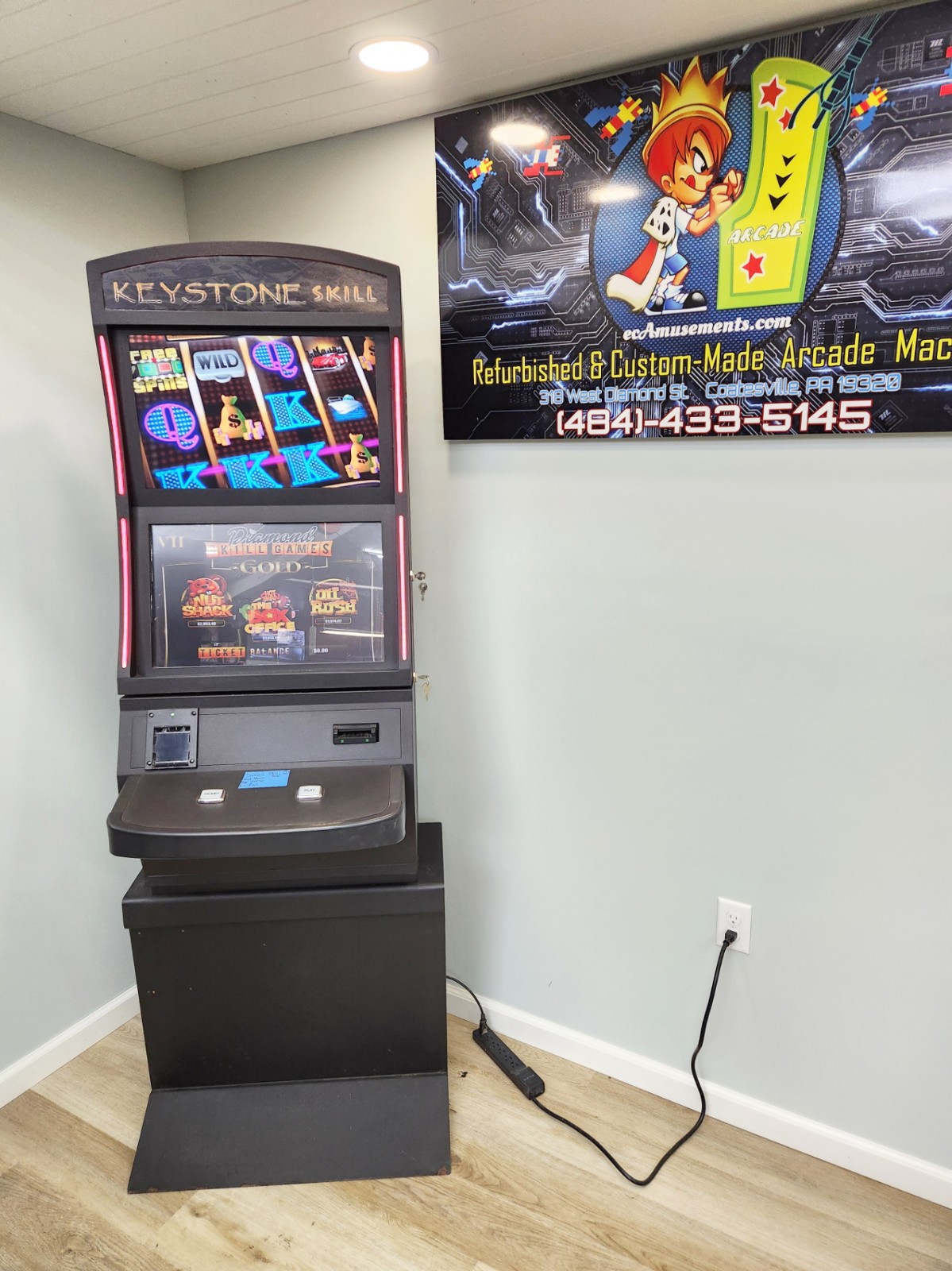 Banilla Diamond Skill Gold Metal Multi Machine JCM Validator ICT Ticket- 3 Games Banilla Diamond Skill Gold Metal Multi Machine JCM Validator ICT Ticket- 3 Games