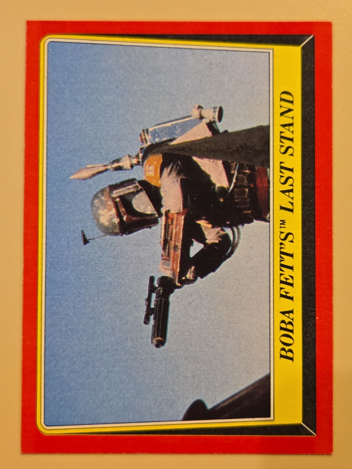 1983 Topps Star Wars Return of the Jedi Boba Fett's Last Stand #47 NM Lucasfilm