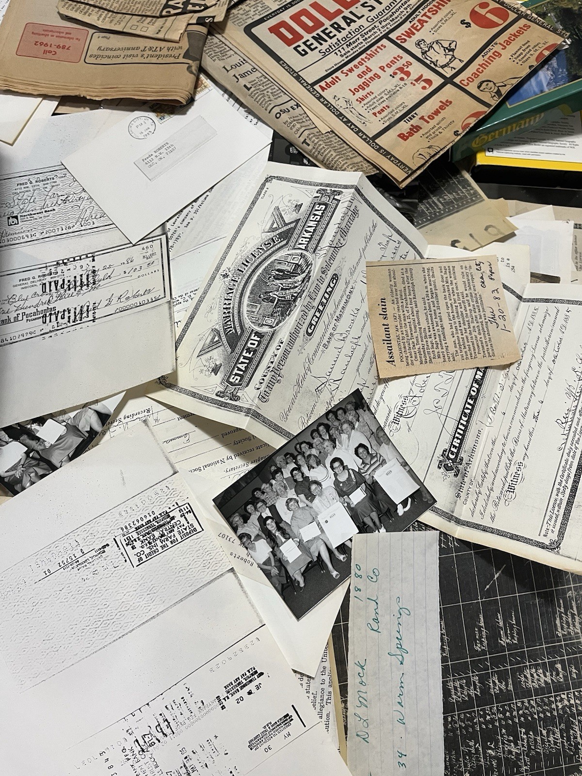 Vintage 1LBMixed Paper Ephemera Lot with Photos & written Letters  mystery pack