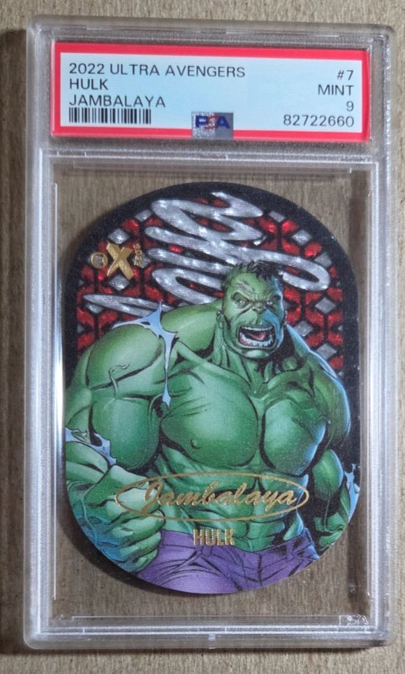 2022 Fleer Ultra Avengers Jambalaya Hulk PSA 9 Marvel #7