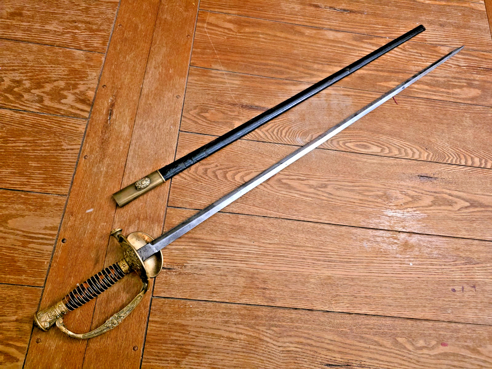 Old Antique Military Sword - French Brigadier-General smallsword