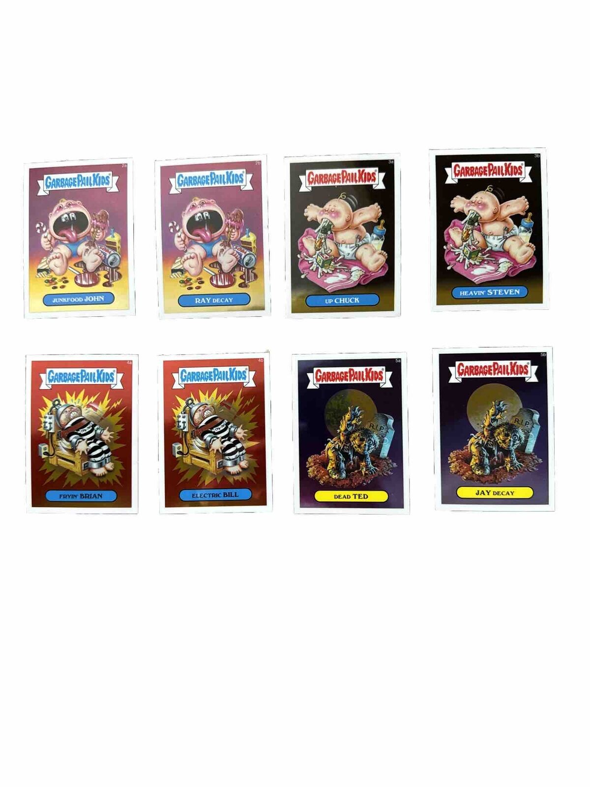 Garbage Pail Kids 2013 Chrome 1st Series Set Of 8 Cards, 4 Sets Of 2