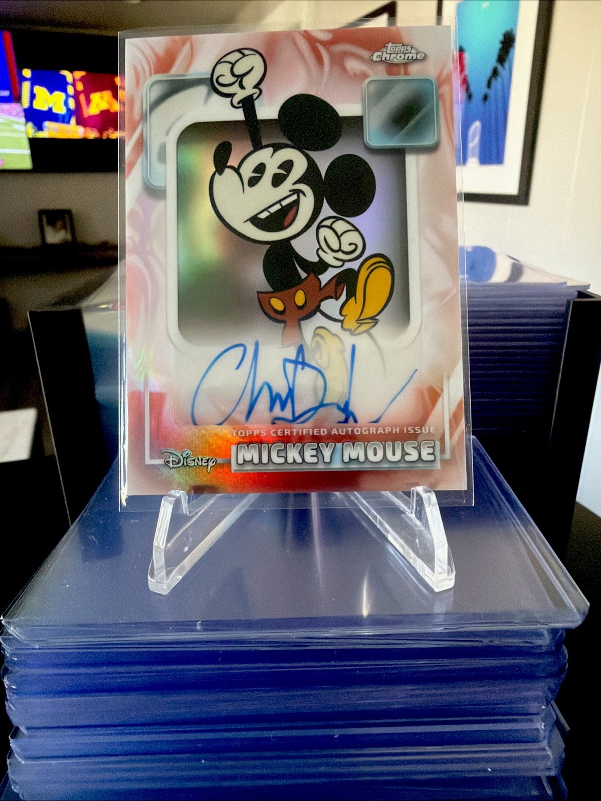 2026 Topps Chrome Disney Mickey Mouse Auto Refractor #AA-CD Chris Diamantopoulos