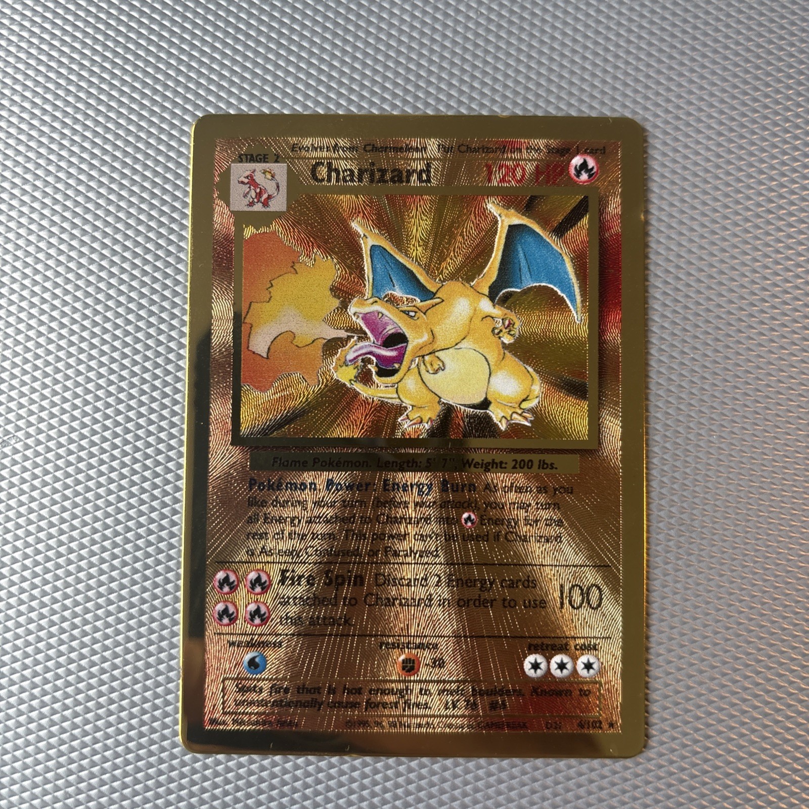 2021 Pokemon Celebrations Ultra Premium Collection UPC #4 Charizard Gold Metal