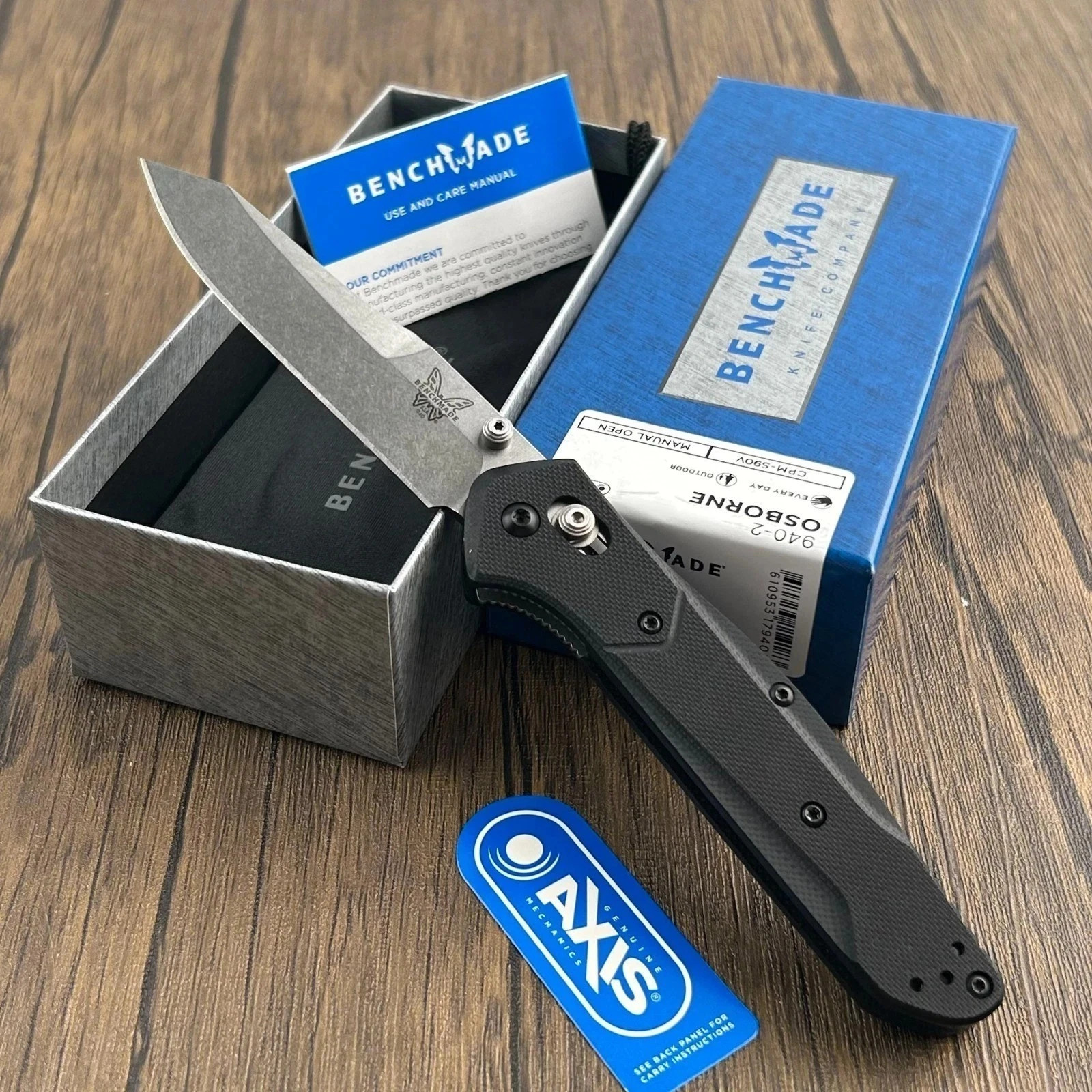 Benchmade 940-2 Osborne S30V G10 AXIS Lock EDC Pocket Folding Knife USA