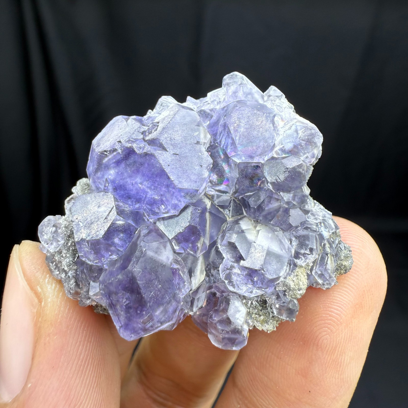 24G BEST Natural Tanzanite Blue Fluorite Crystal Quartz Minerals Specimens