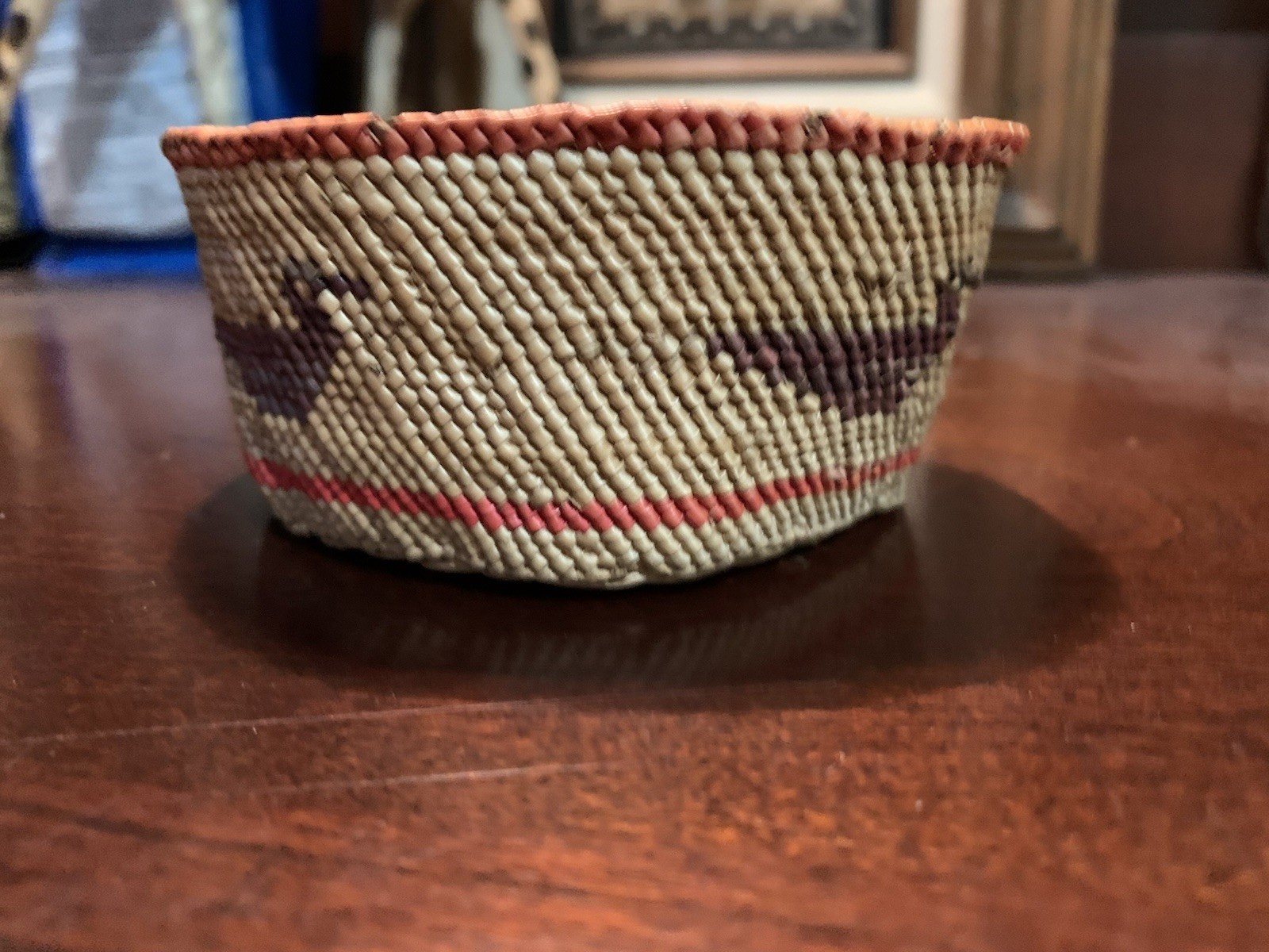 Vintage Handwoven Makah Basket