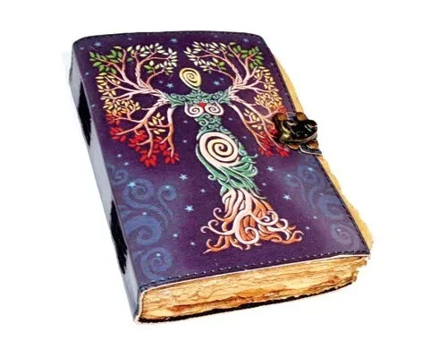Goddess Aged Looking Paper leather w/ latch 4 1/2