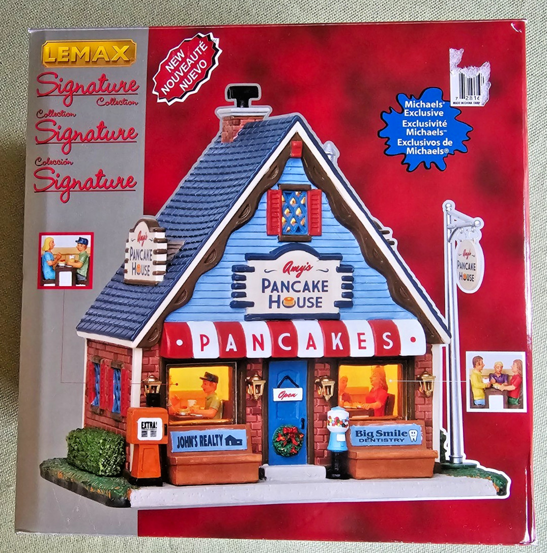 2014 Lemax Christmas Village Signature Collection Amy's Pancake House in Box