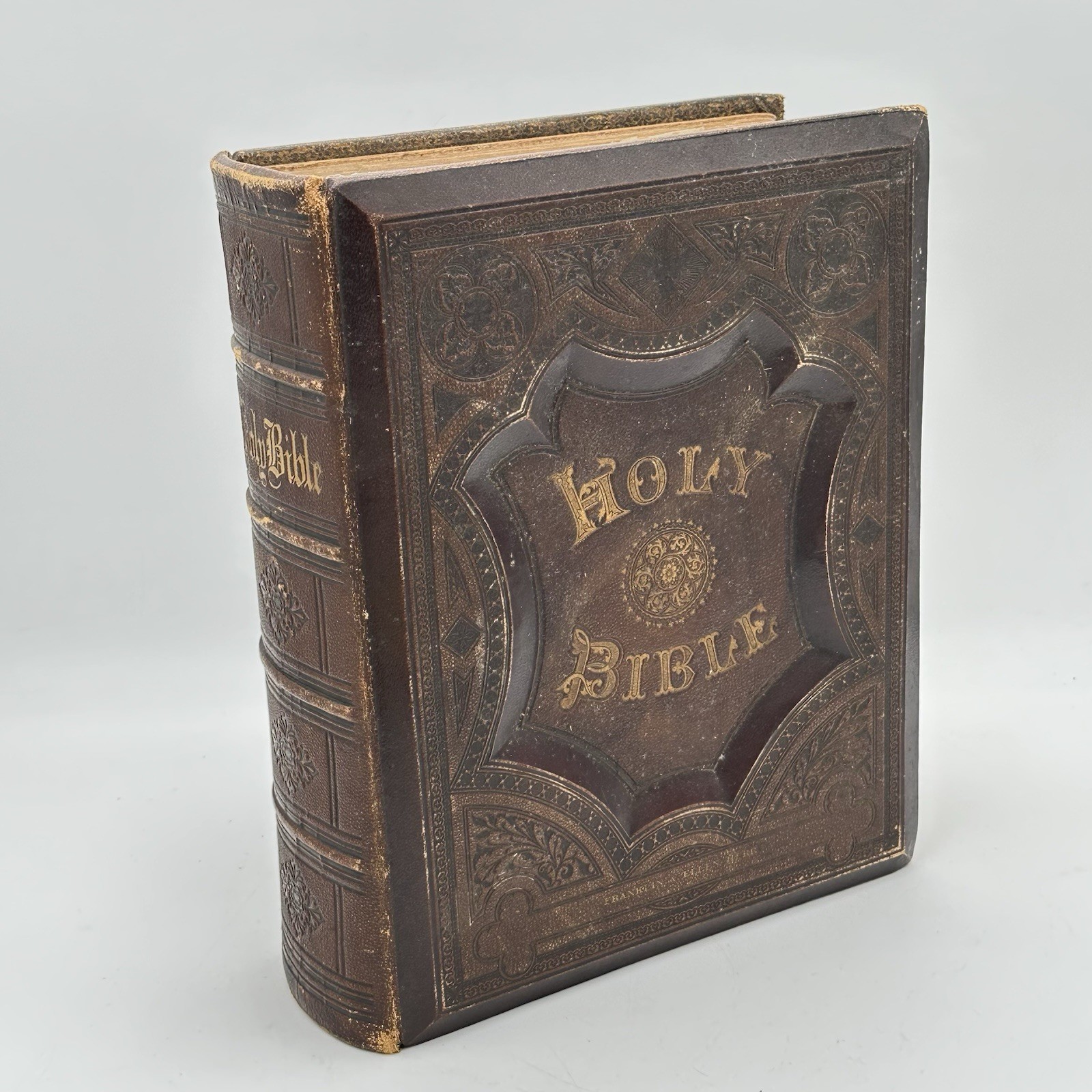 ANTIQUE Holy Bible w/ Illustrations 1973 McLean, Gibson Co.