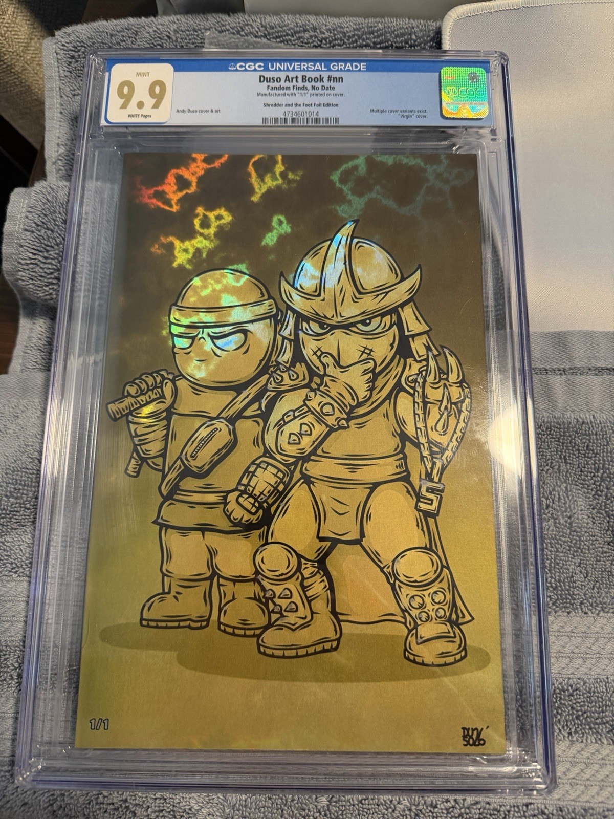 CGC 9.9 TMNT Shredder and the Foot 1/1 Fandom Finds 1st Ed Print Run 1
