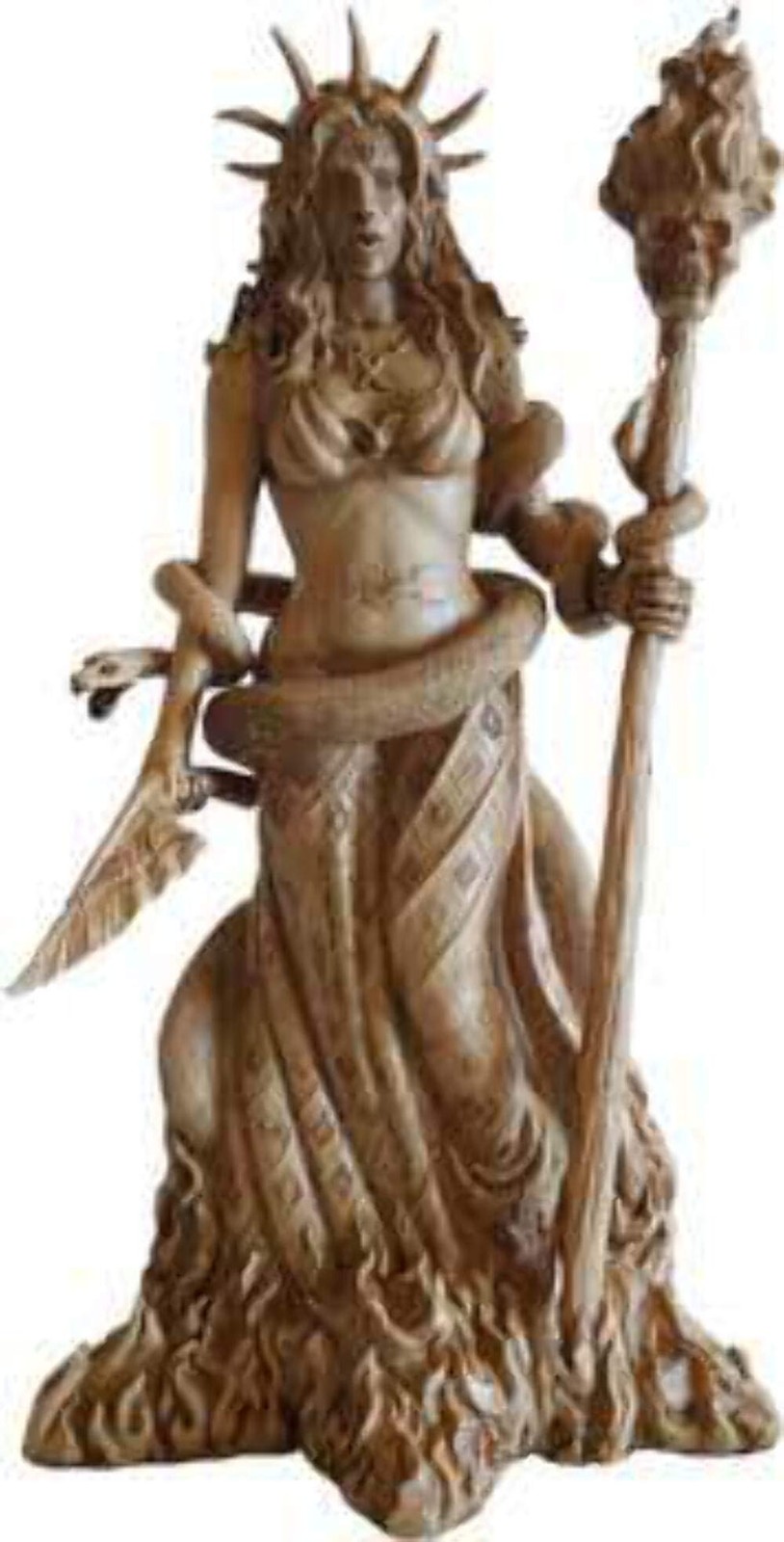 Pacific Giftware Greek Goddess White Hecate Figurine Statue