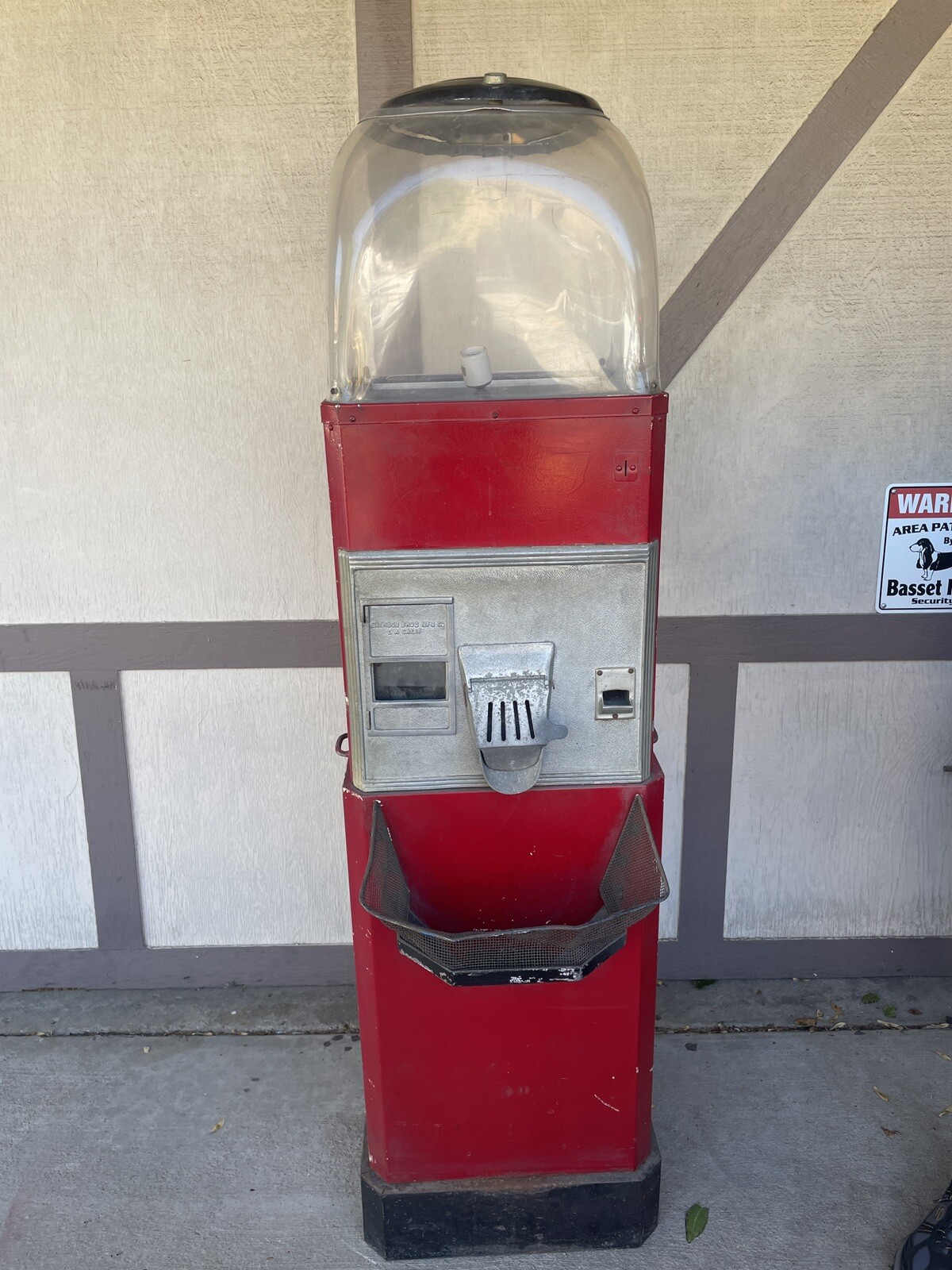 Vintage Emerson Bros Popcorn Warmer Dispenser Machine Movie Theater Carnival