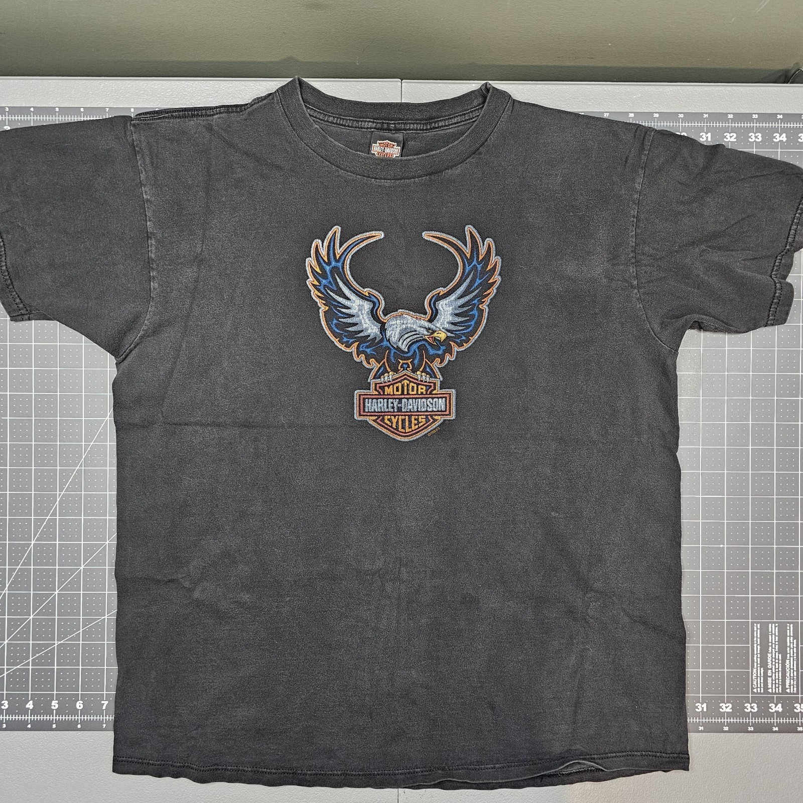Vintage Harley Davidson Tshirt XL Black 80s Holoubek Grunge Biker Streetwear 