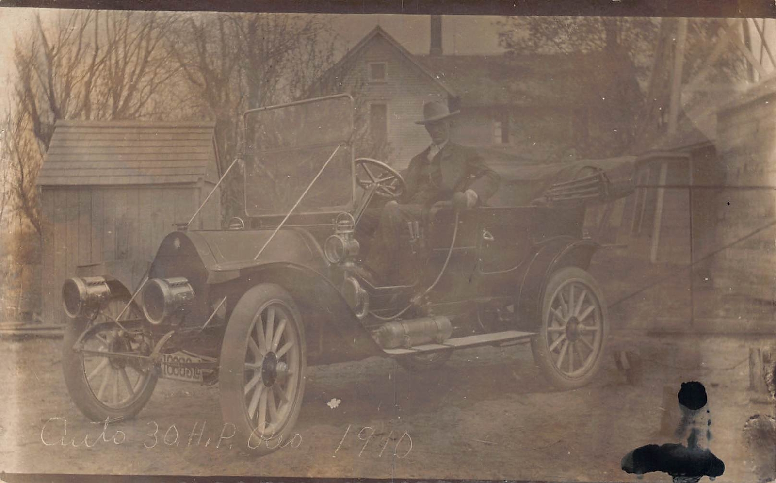 J80/ Interesting RPPC Postcard c1910 Early REO Automobile 30 HP 248