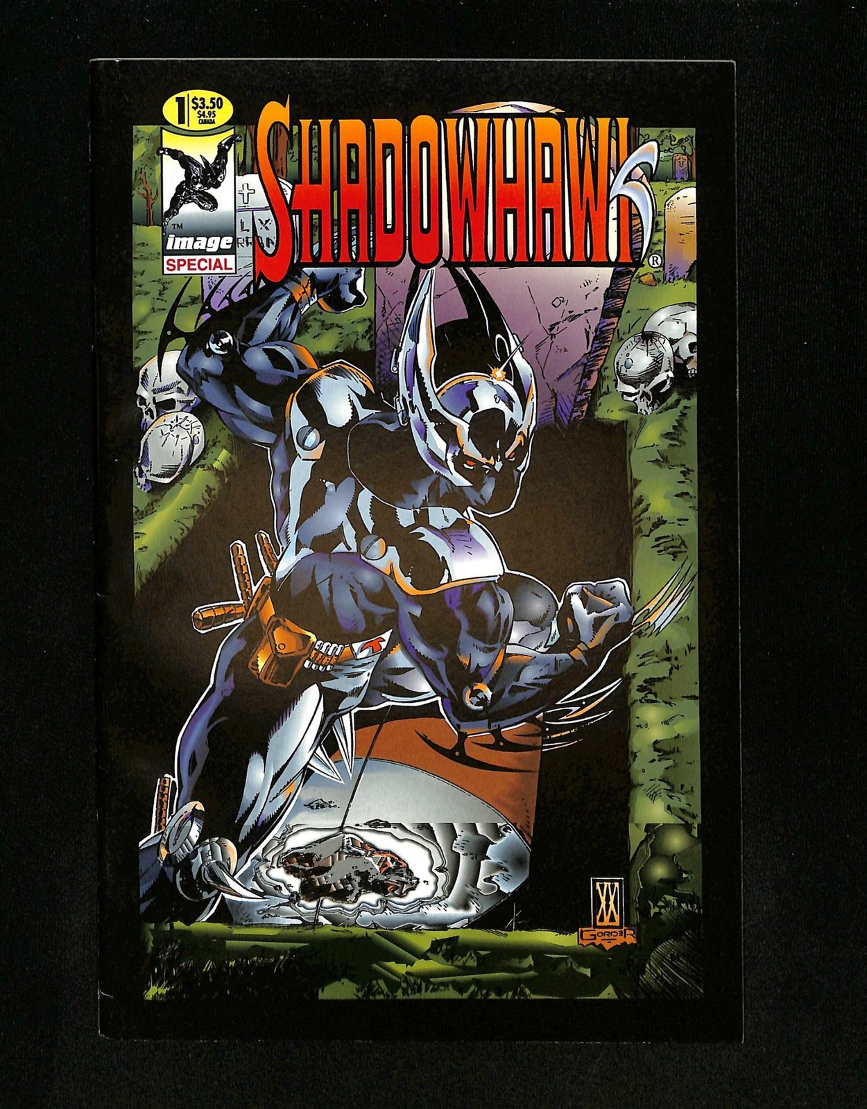 Shadowhawk Special #1 Wraparound Cover Image 1994