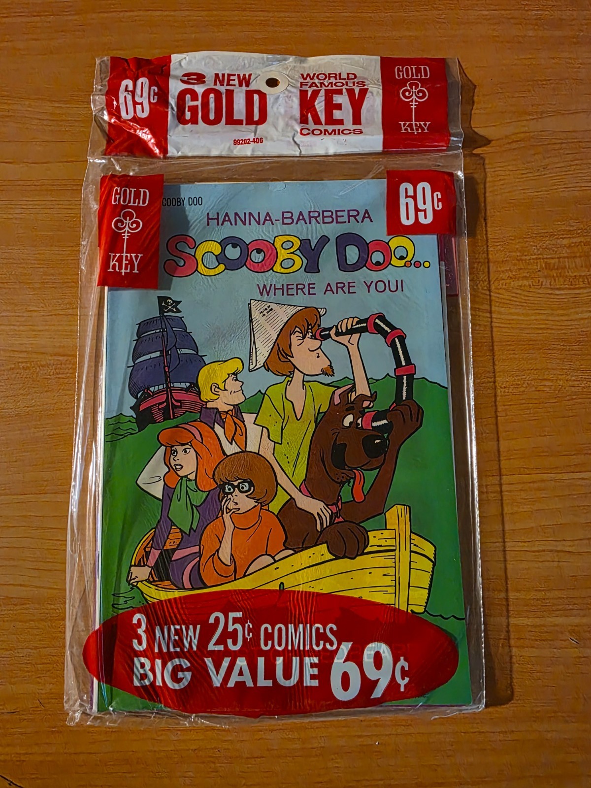 Gold Key 3 Pack SEALED Scooby-Doo #26 Robin Hood #3 Baby Snoots #17 NM 1974