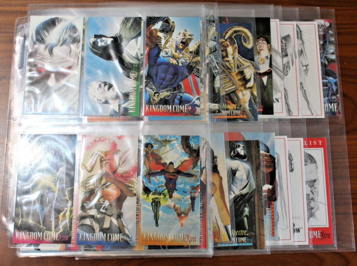 DC Comics Kingdom Come Xtra Skybox Trading Card Base Set + Insert Sets