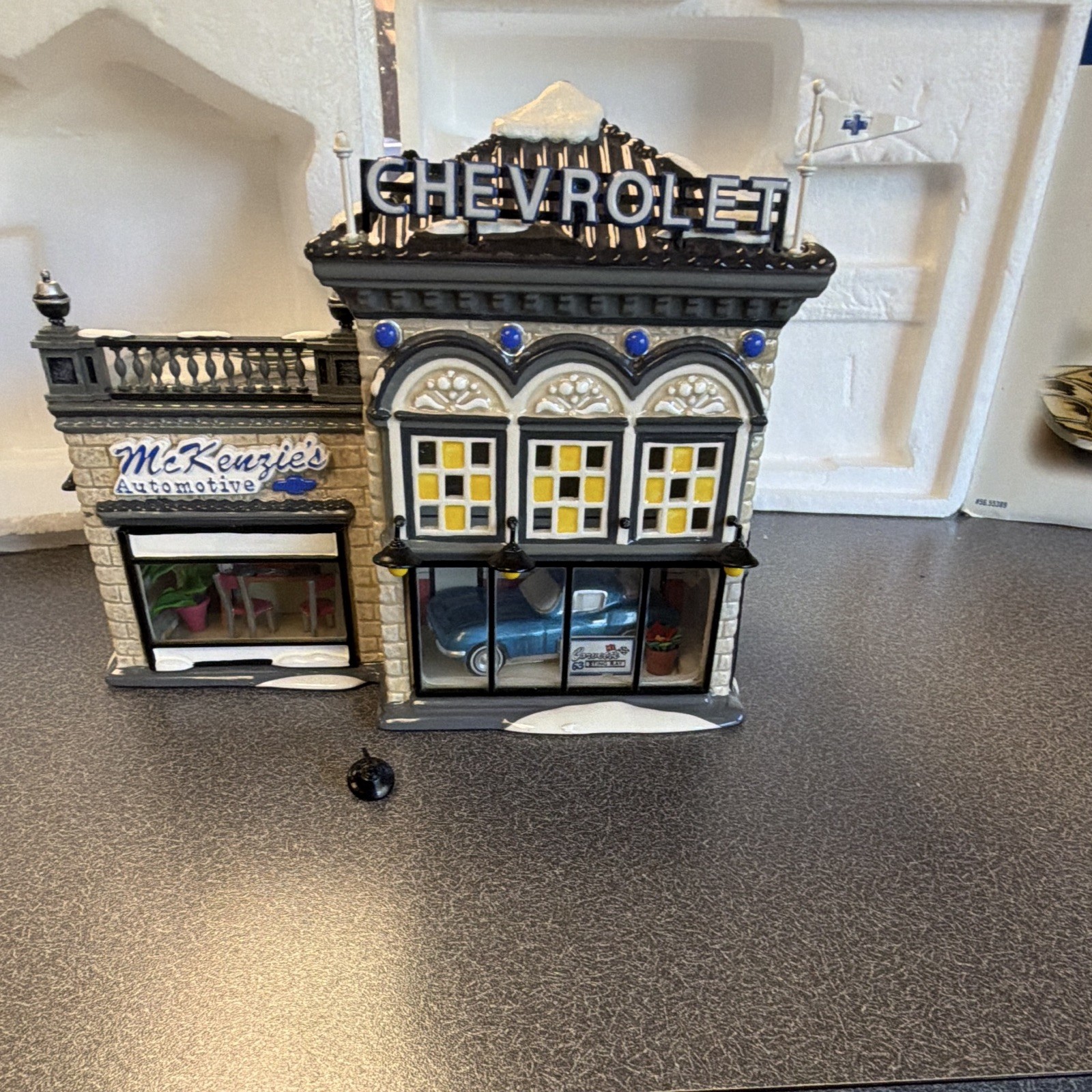 Department 56 Snow Village McKenzies Chevrolet Building