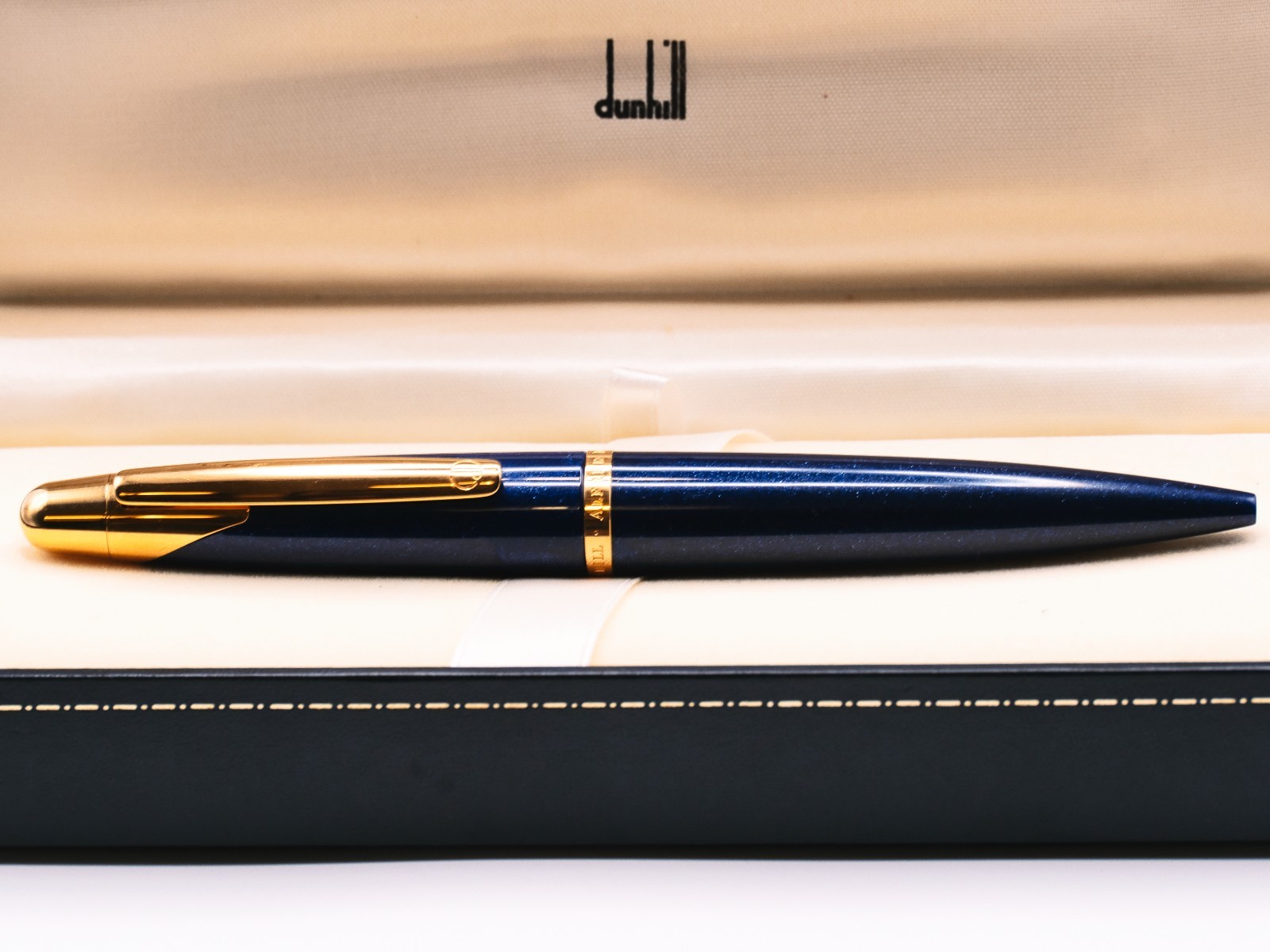 Dunhill Large Galaxy AD2000 Blue Shimmer Resin Ballpoint Pen
