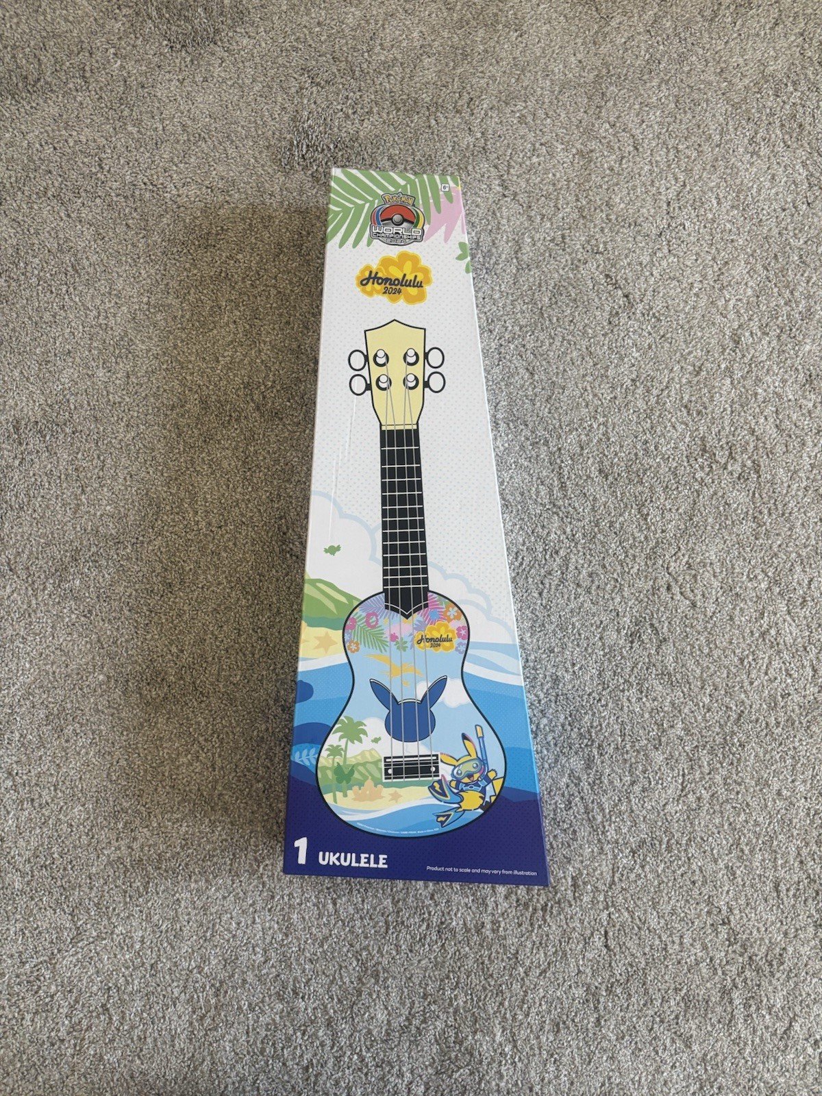 2024 Pokemon World Championships Honolulu Ukulele New in Box