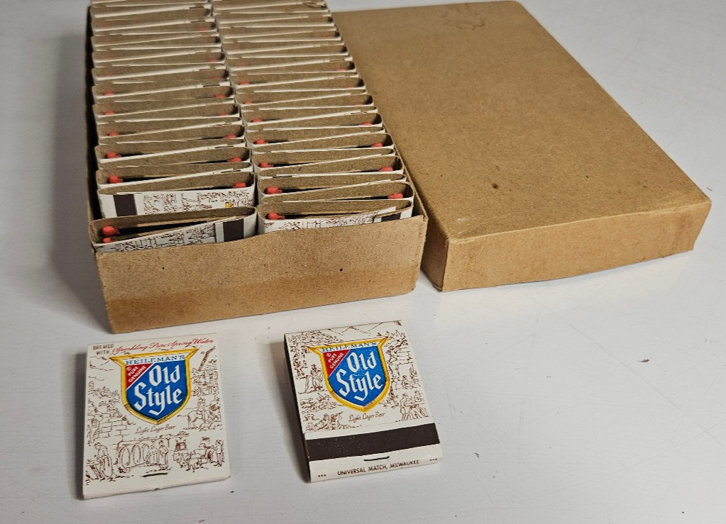 Vintage Heileman's Old Style Beer  Advertisement Matchbooks  BOX OF 50
