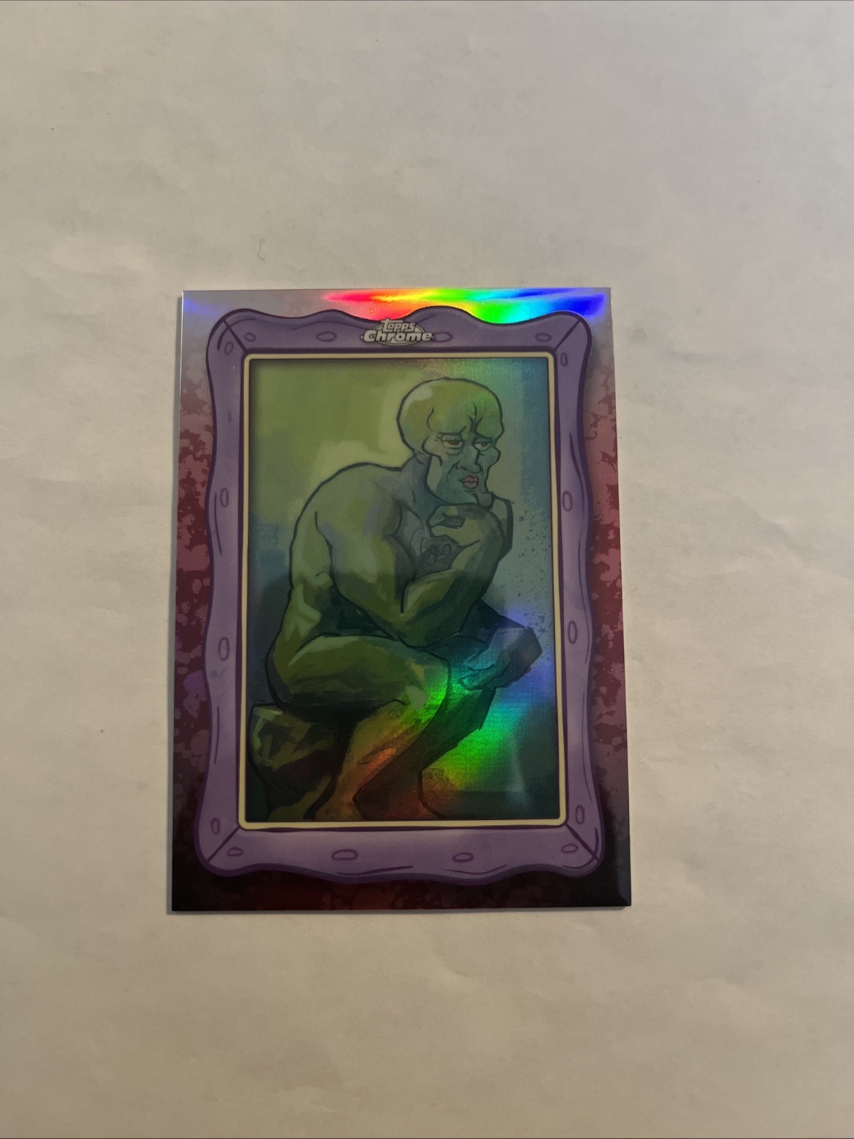 2025 Topps Chrome SpongeBob Santiago Enrique Lozano Squidwards Gallery SG-13 SSP