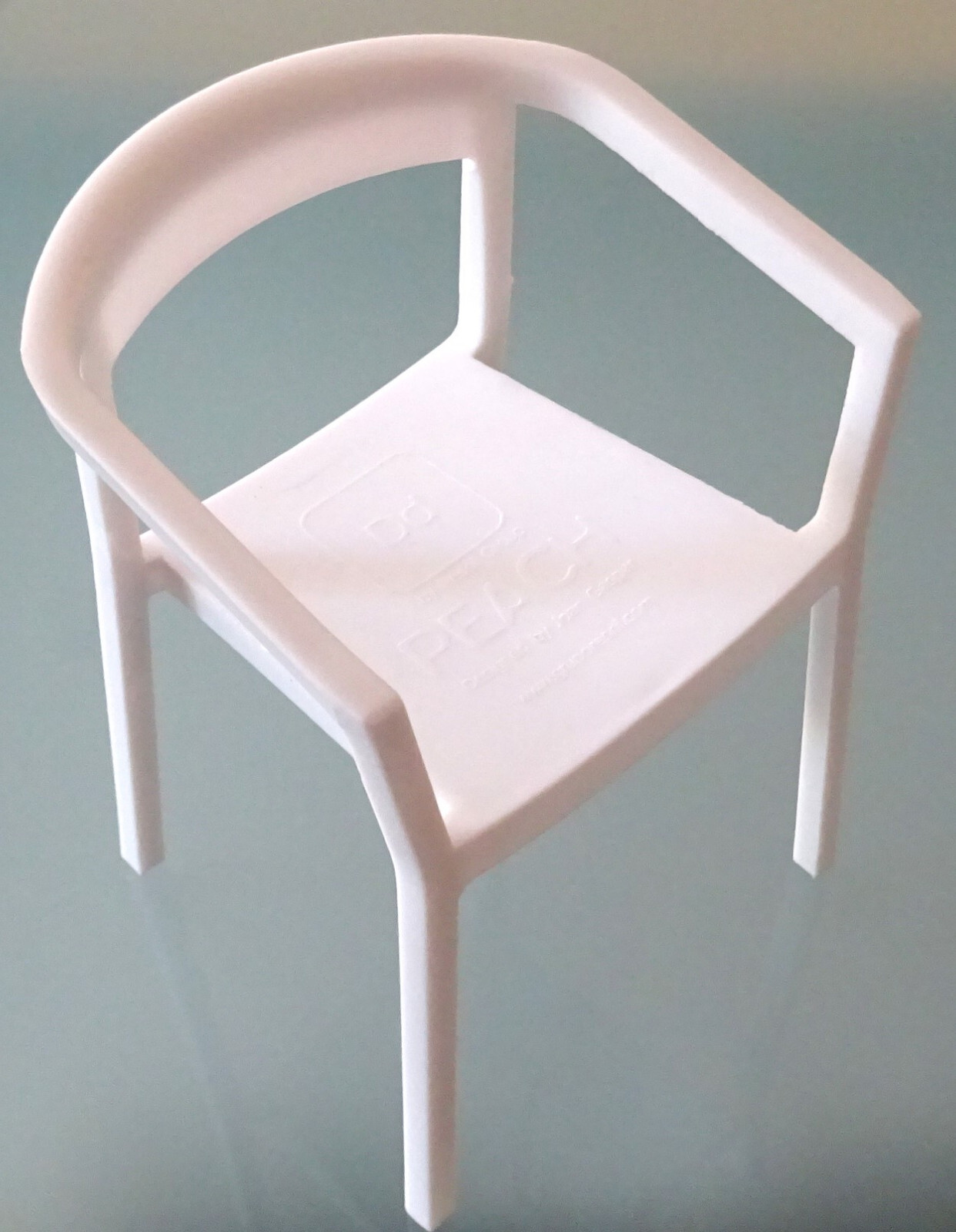 RESOL Miniature Dd, Beautiful CHAIR PEACH, WHITE, EXCELLENT, JOAN GASPAR like VITRA, RARE