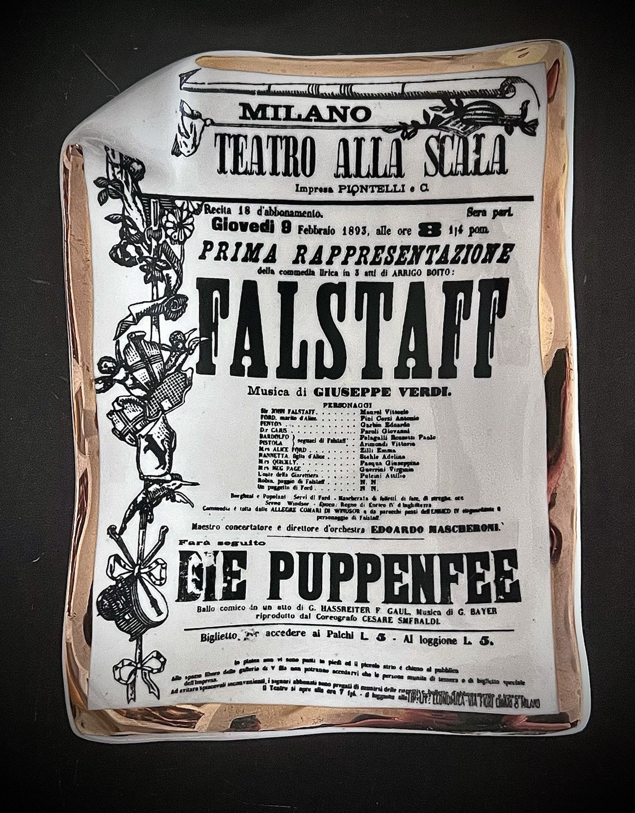 Vintage Fornasetti Milano Teatro alla Scala \
