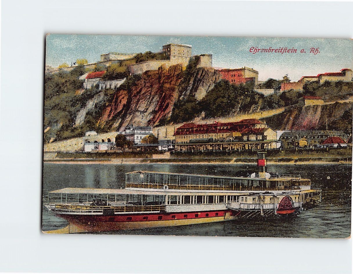 Postcard Ehrenbreitstein Fortress Koblenz Germany