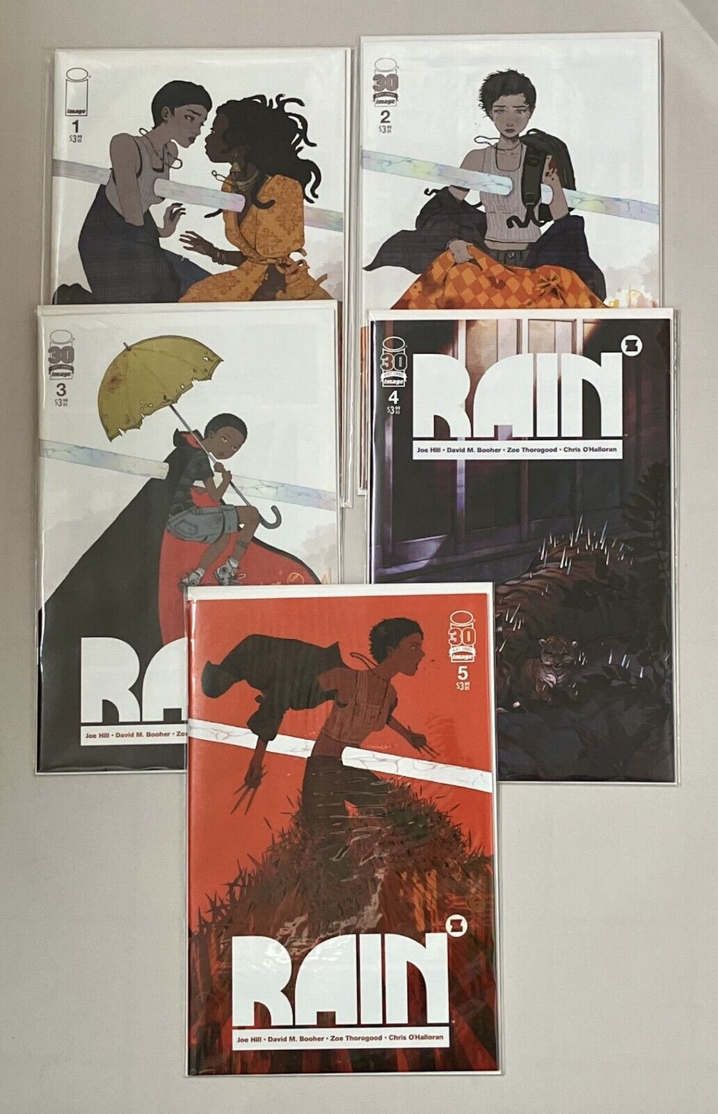 Rain 1-5 Complete Joe Hill Comic / Free US Shipping