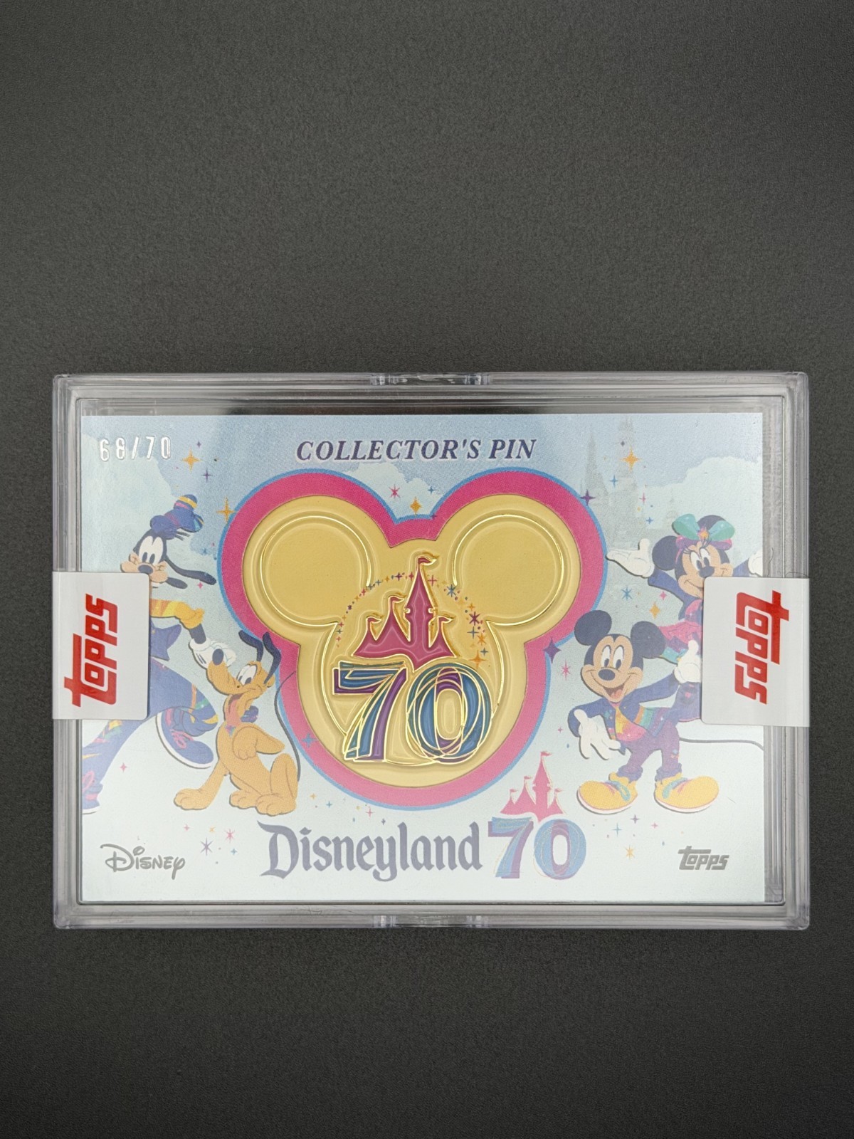 2025 Topps Disneyland 70th Anniversary Rare Collector's Pin Card #CP-70 /70