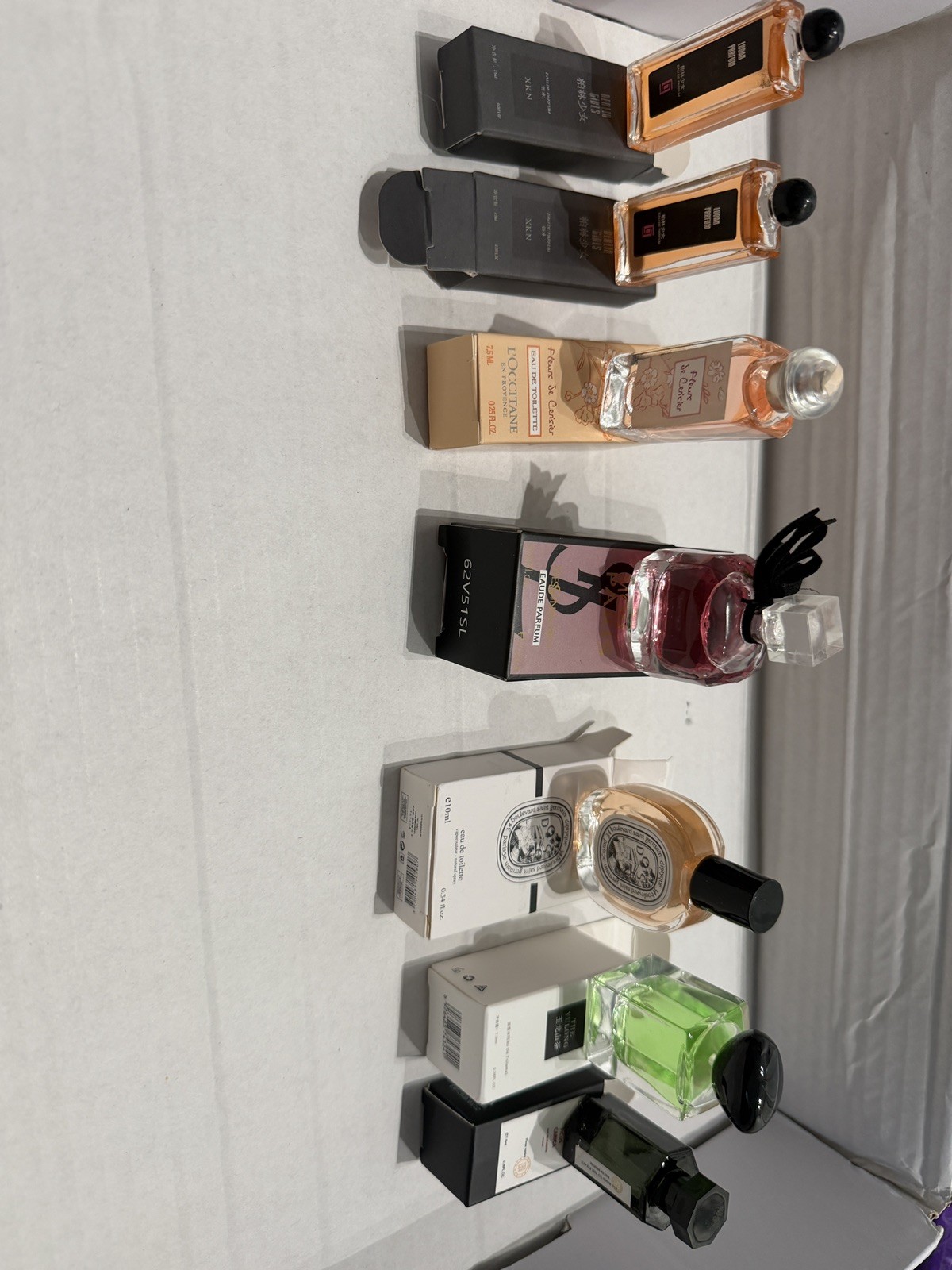 Luxury Mini Perfume Lot 7 Travel Size Vintage Designer Fragrances YSL L’Occitane