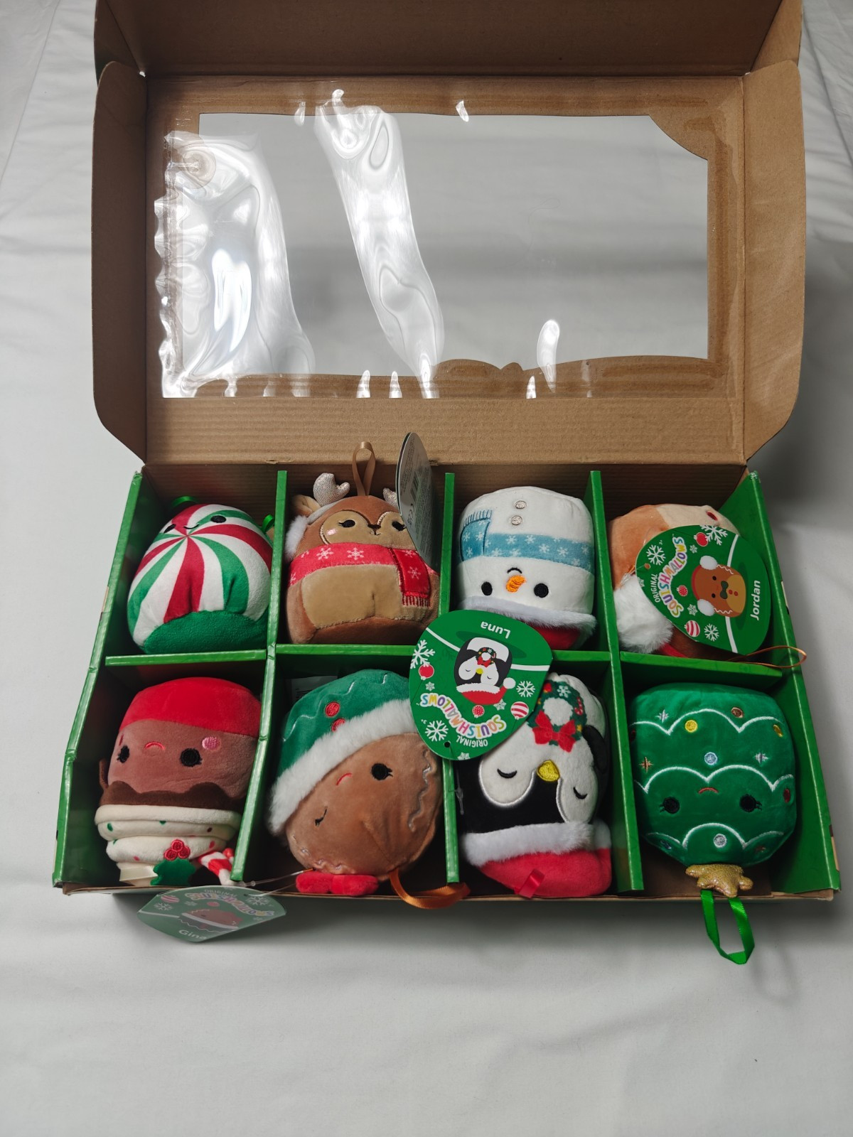 Original Squishmallows 8 Piece Ornament Set 4” Original Squishmallows 8 Piece Ornament Set 4”