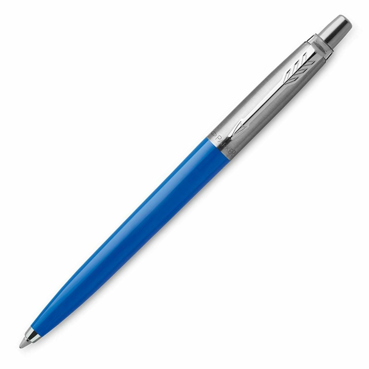 Genuine Parker Original Jotter Ballpoint Pen, Blue & Chrome, Made In France, New