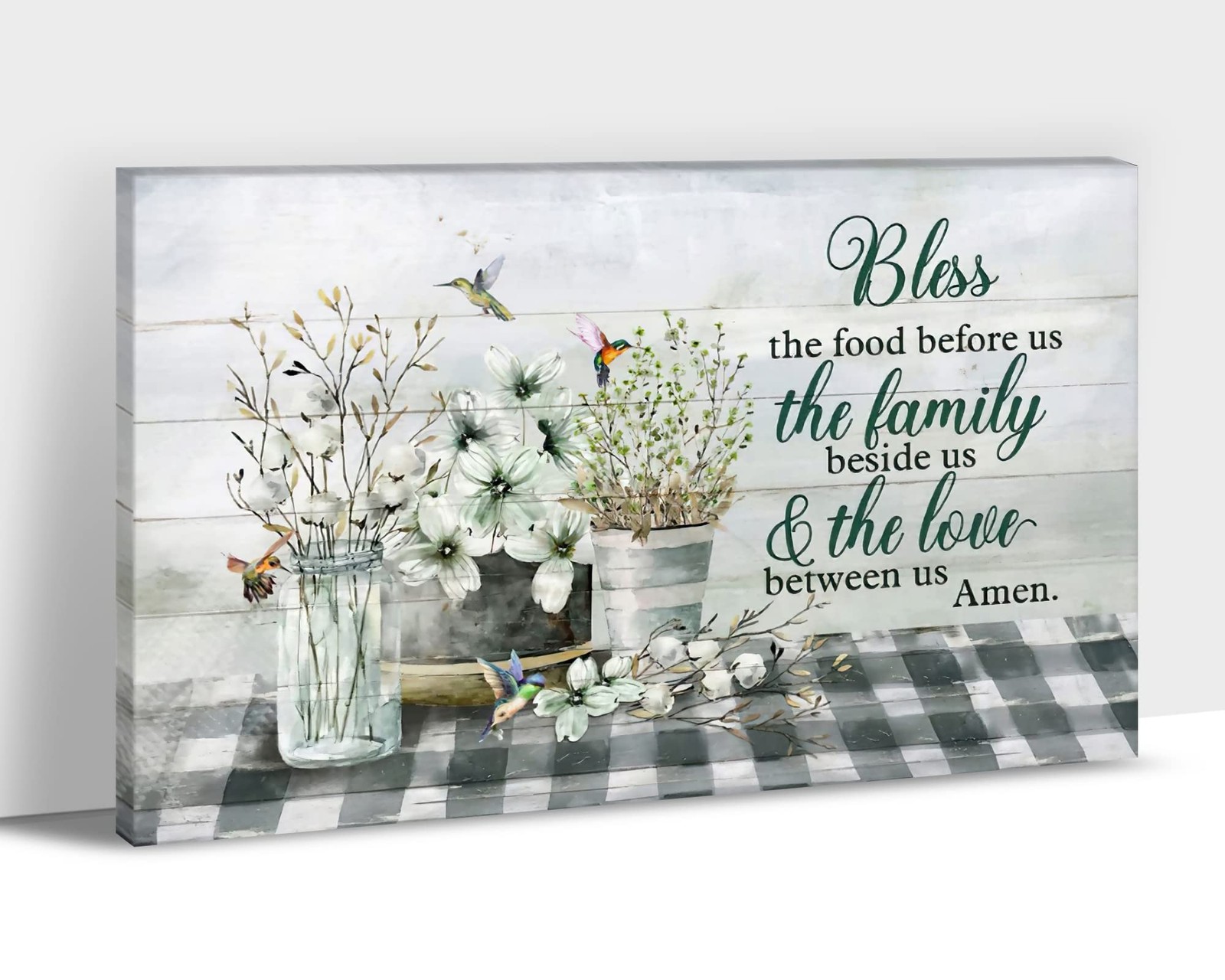 GUTTATY Kitchen Framed Canvas Wall Art 24x36 Inches Rustic Farmhouse