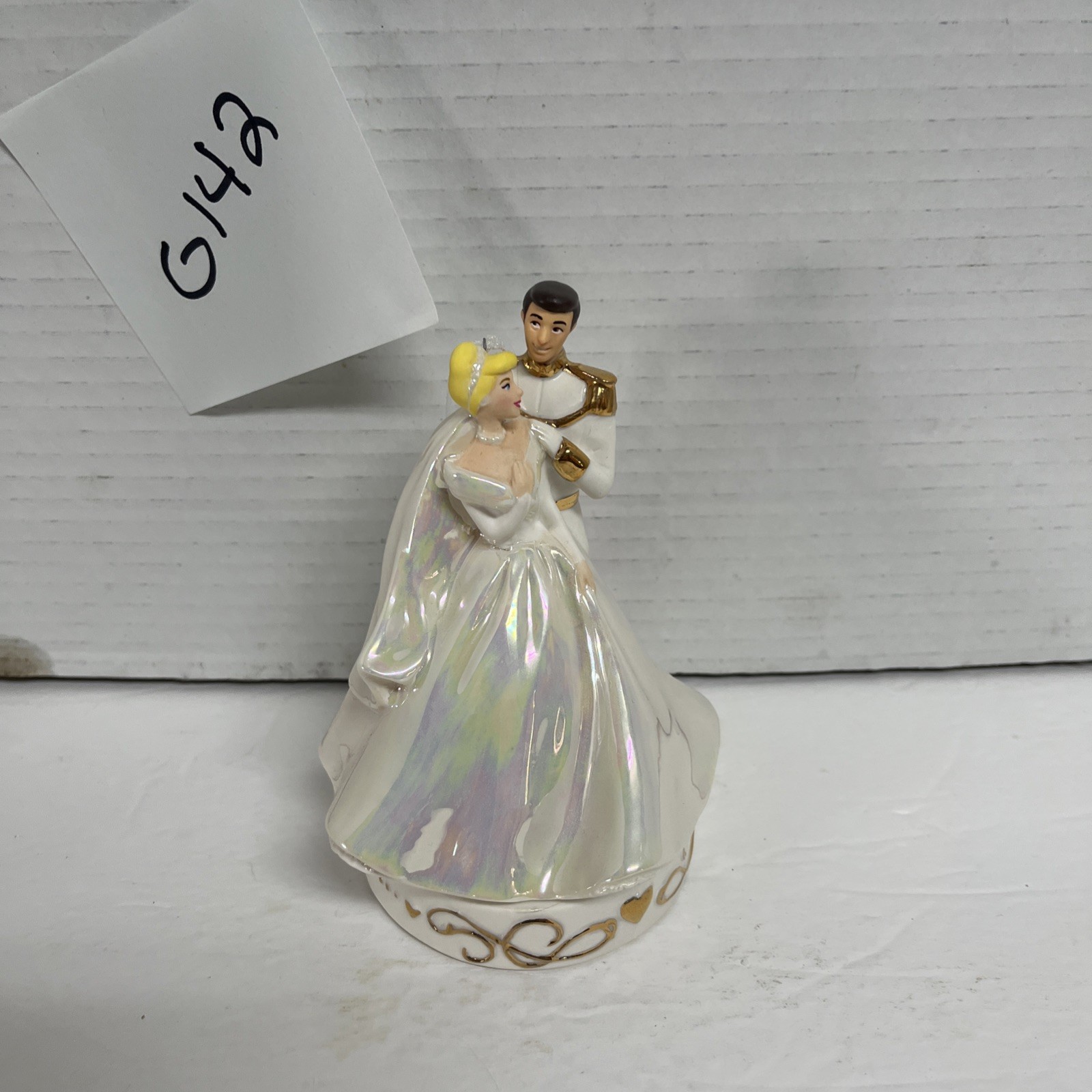 Hallmark Disney Ornament Cinderella Porcelain Magic Sound So This Is Love