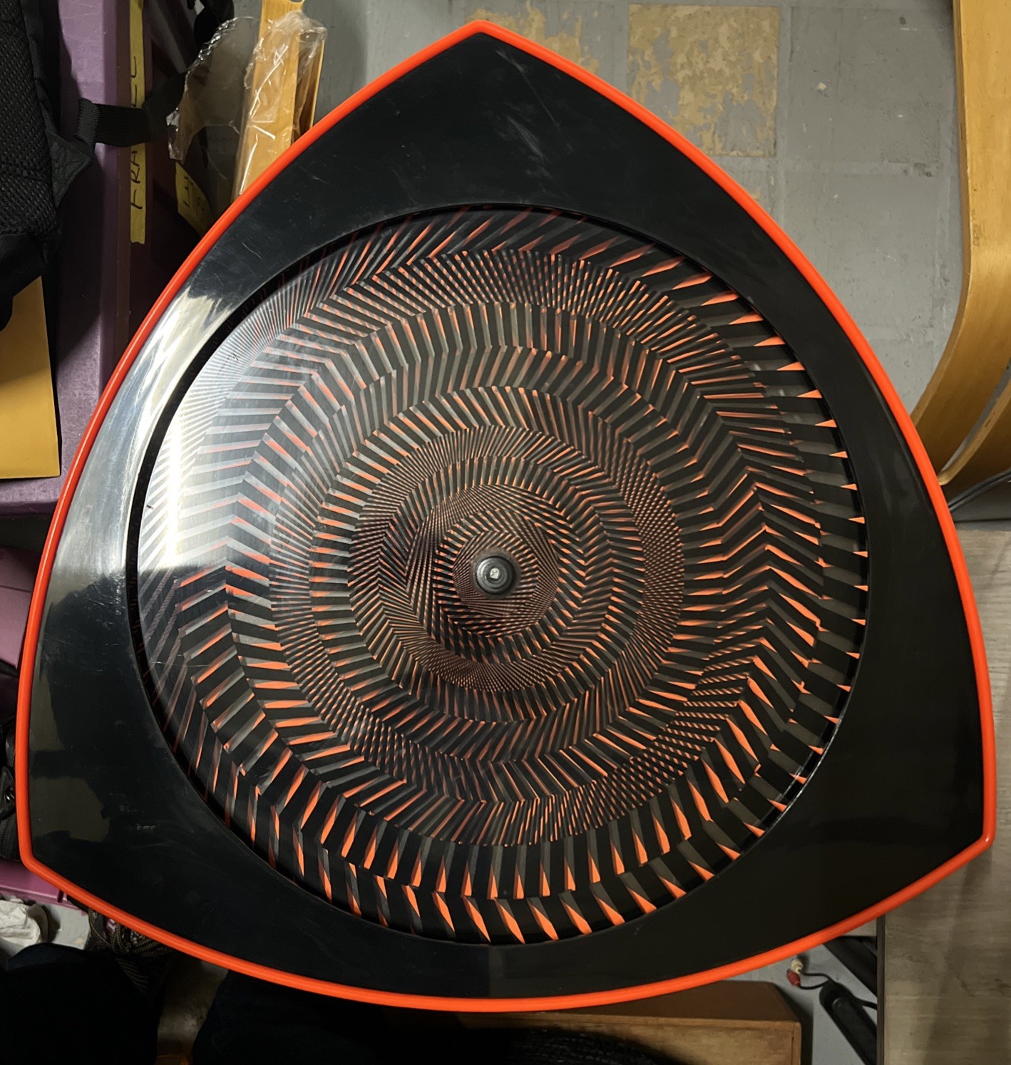 Rabbit Tanaka Motion Lamp Psychedelic Neon Optical illusion Orange Model 09682