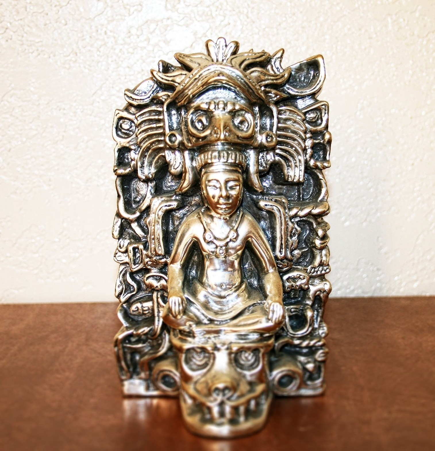 D’Argenta #402 – “Mayan God” Silver Plated Cultural Figure