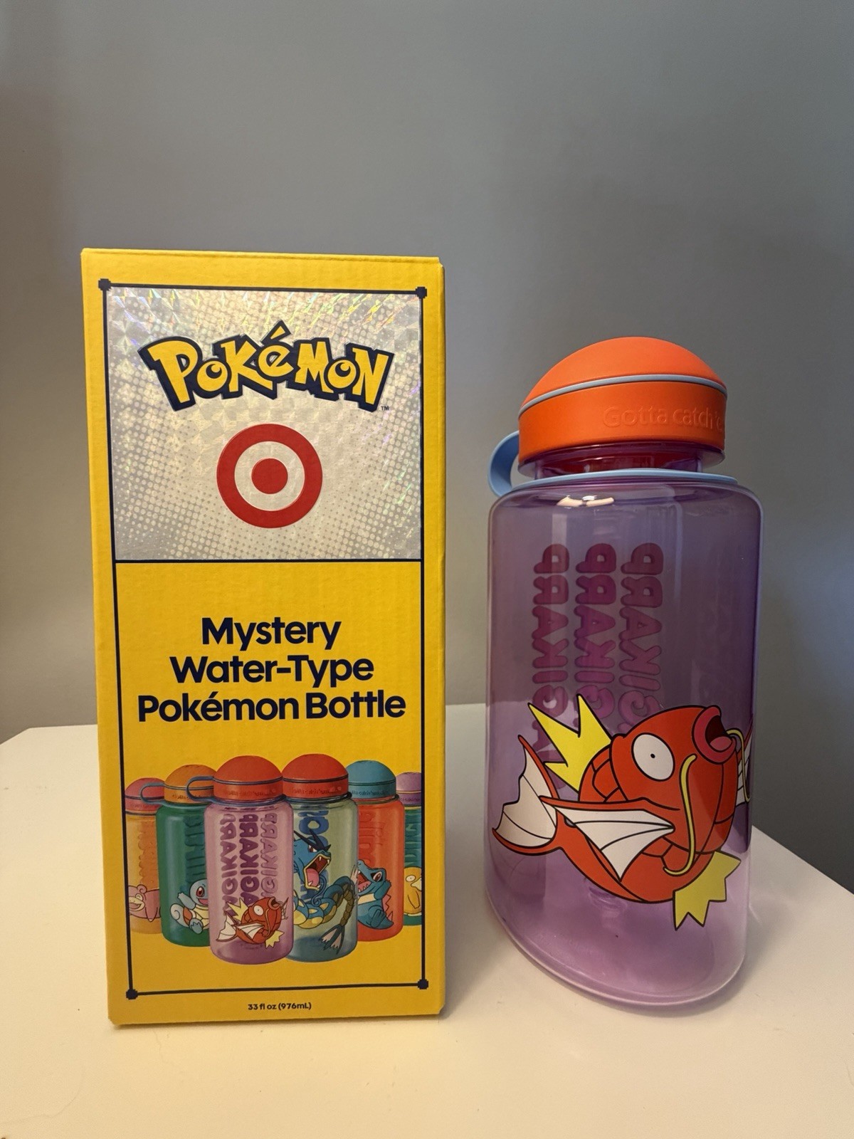 Pokemon X Target Magicarp Mystery Water Bottle Opened Never Used