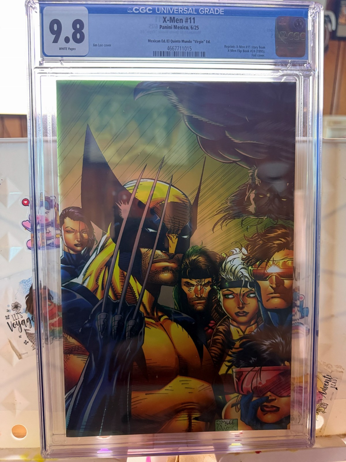 X-Men #11 CGC 9.8 Panini Mexico Jim Lee Virgin Foil Variant 2025