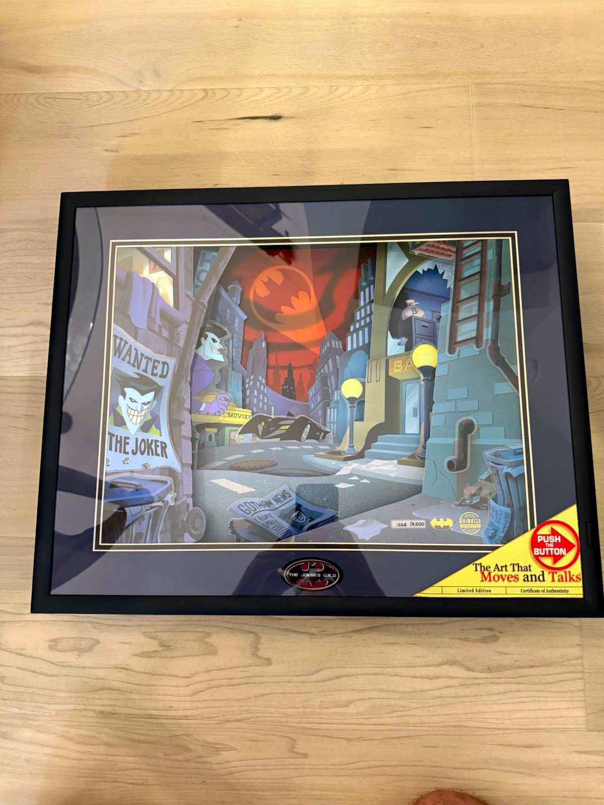 Animated Animations Batman Joker's Wild Limited Edition Signed & Authenticated