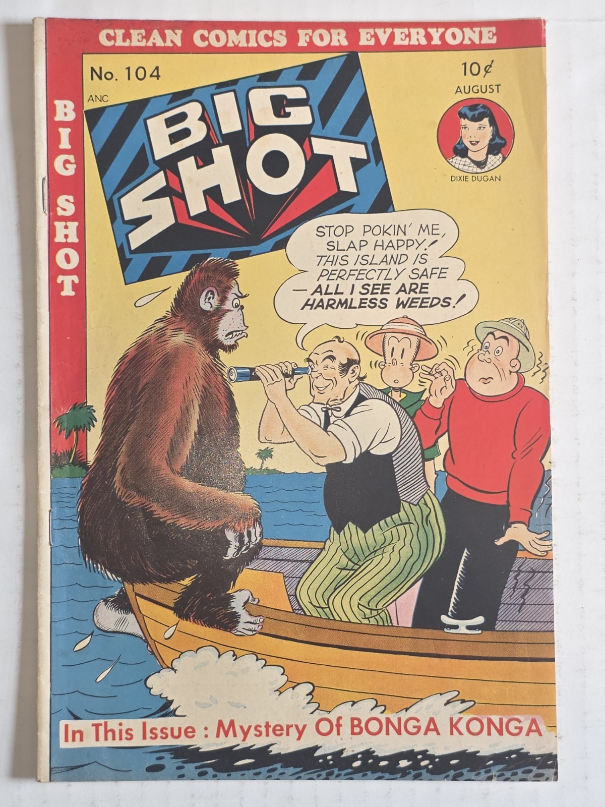 BIG SHOT  #104 VG/FN John Striebel Art Dixie Dugan 1949 Golden Age Higher Grade