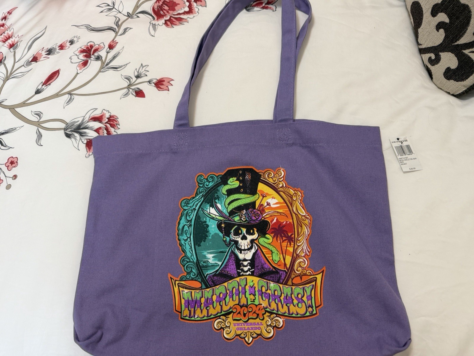 2024 Universal Studios Marti Gras Baron Tote NWT Limited Edition