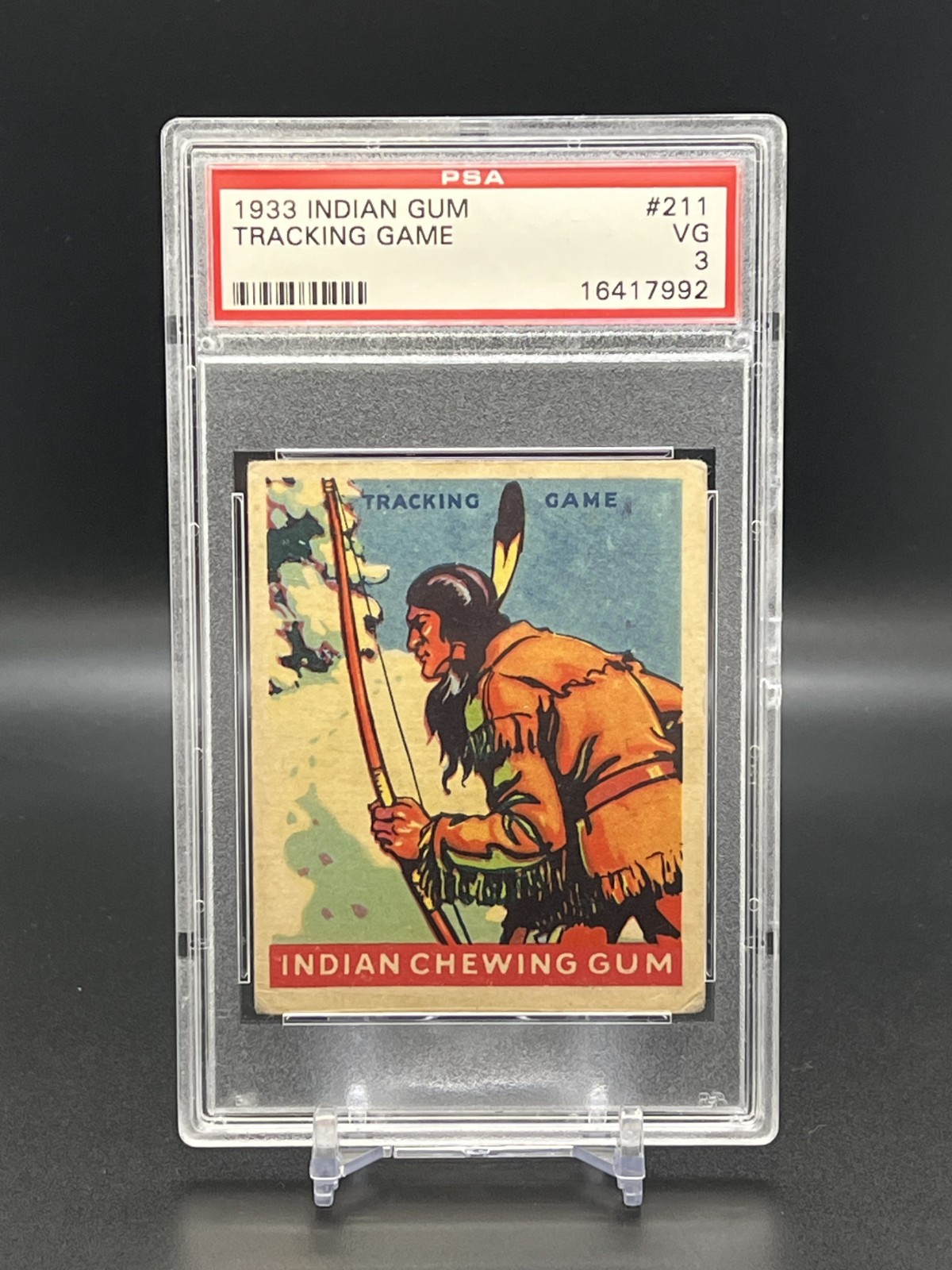1933 Goudey Indian Gum Tracking Game #211 Graded PSA 3 **Rare** *BNB*
