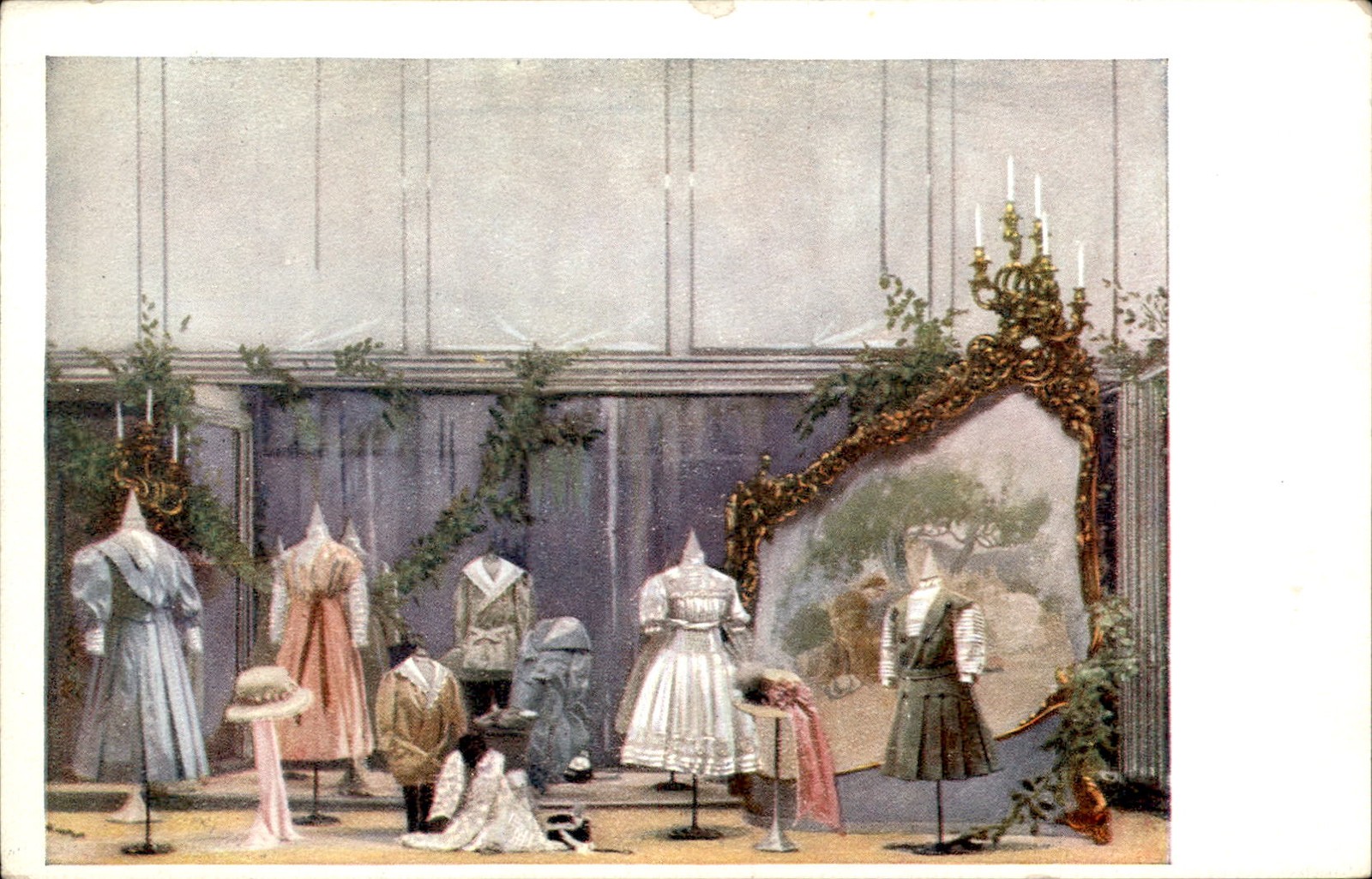 Chicago IL Marshall Field Display Window c1909 Exposition Postcard bhn