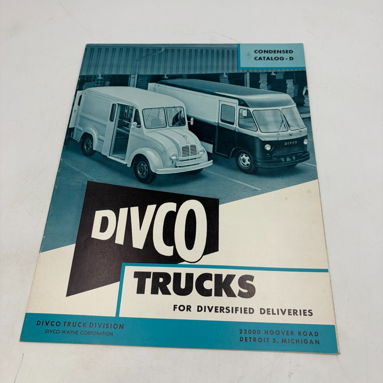 DIVCO Milk Delivery Trucks Sales Brochure Condensed Catalog D Vintage 1960s