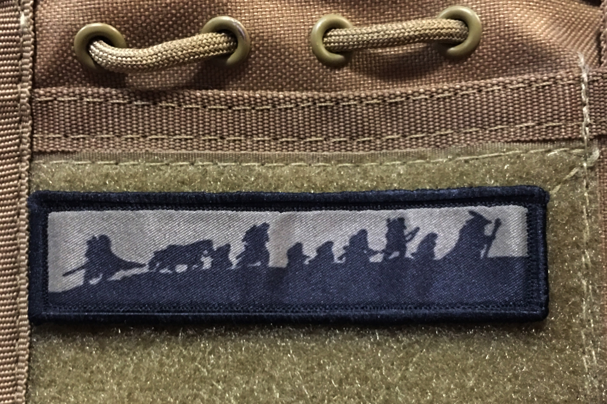 1x4 Lord of the Rings Subdued Morale Patch Tactical Military Army Badge Flag