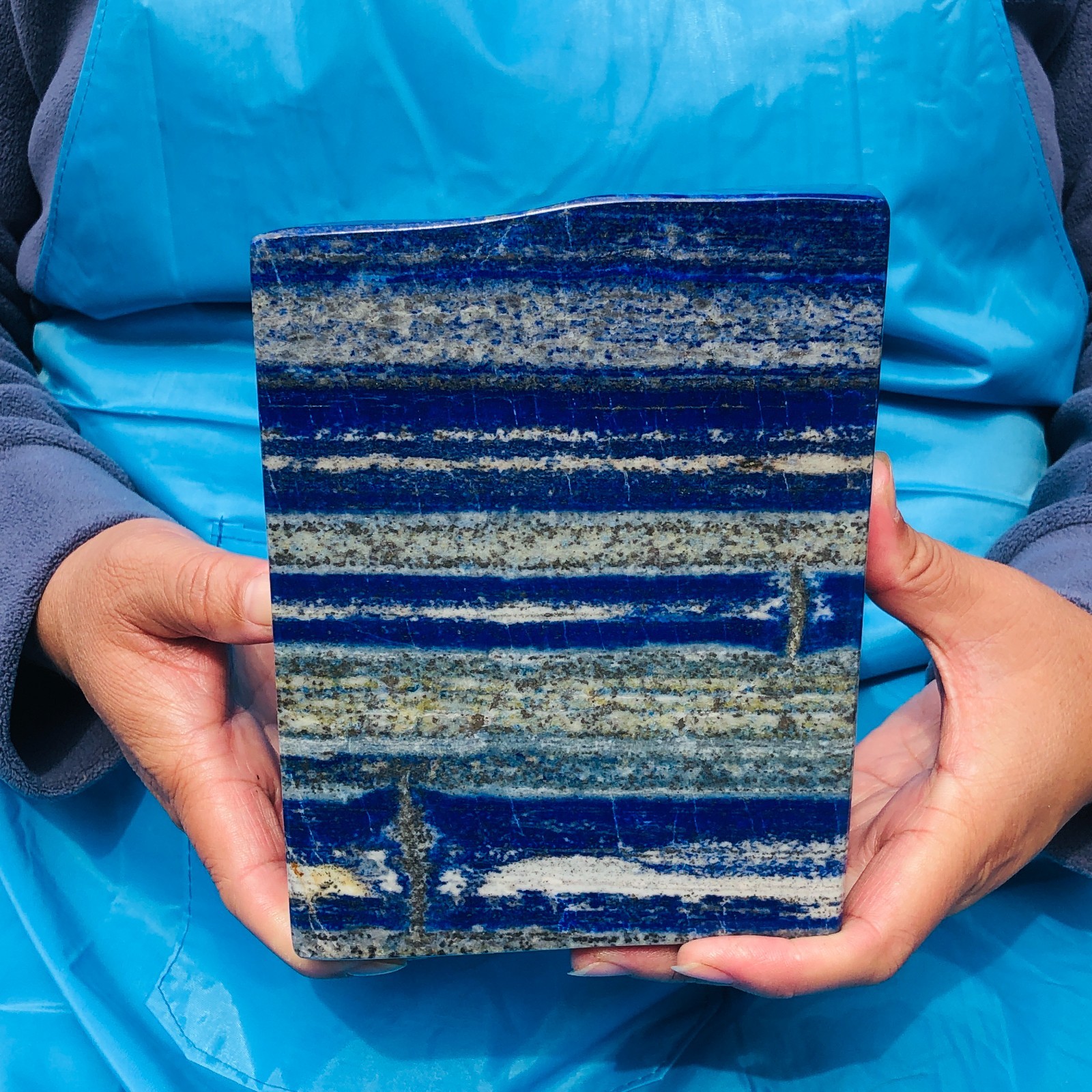 9.92LB Natural Lapis Lazuli Hand Polished Crystal Mineral Specimen Healing 9.92LB Natural Lapis Lazuli Hand Polished Crystal Mineral Specimen Healing